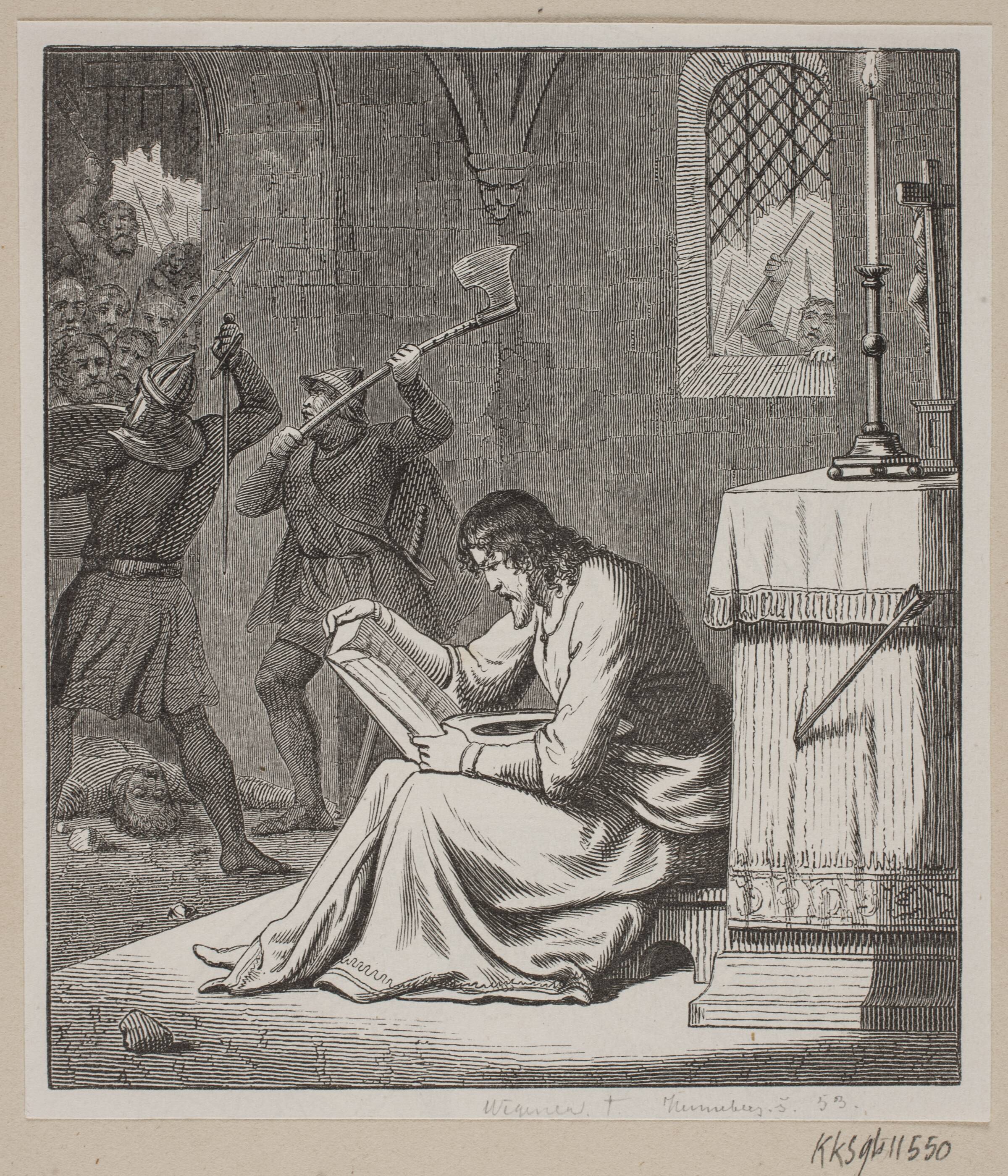 Illustration til Fabricius' Danmarks historie, H.C. Henneberg, 1853