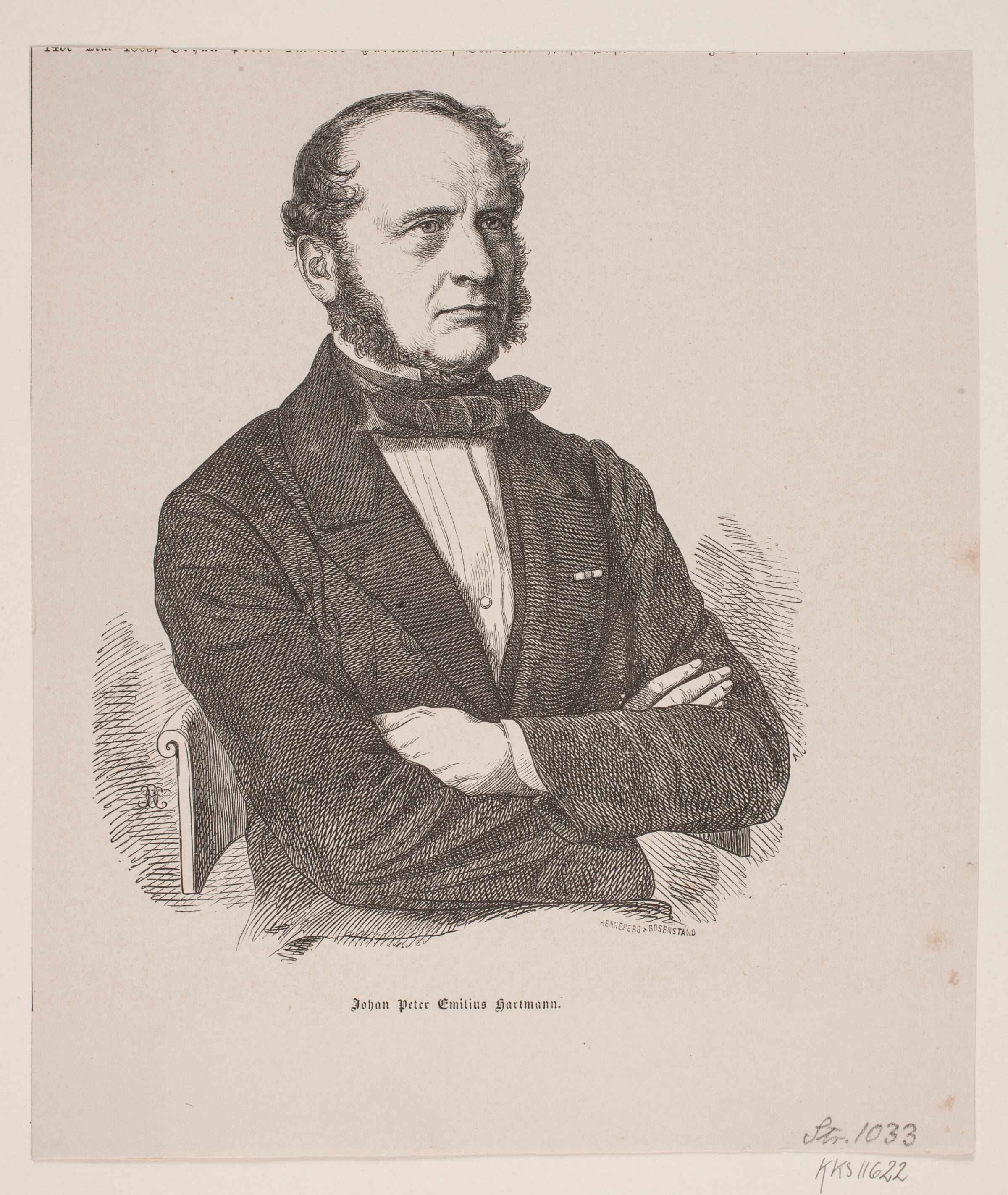 J. P. E. Hartmann, Johan Frederik Rosenstand, 1820-1887