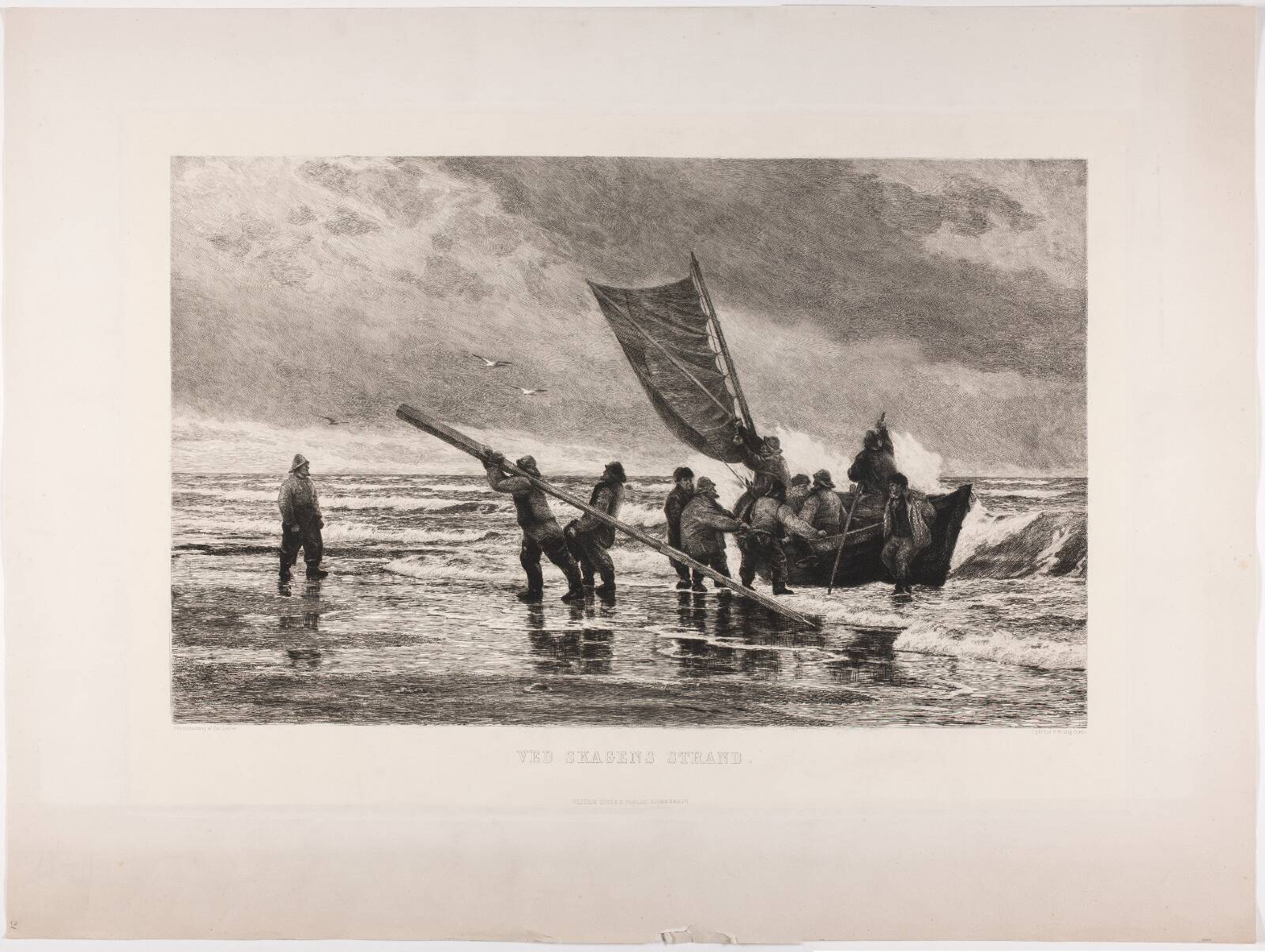 Ved Skagen strand, Carl Locher, 1894