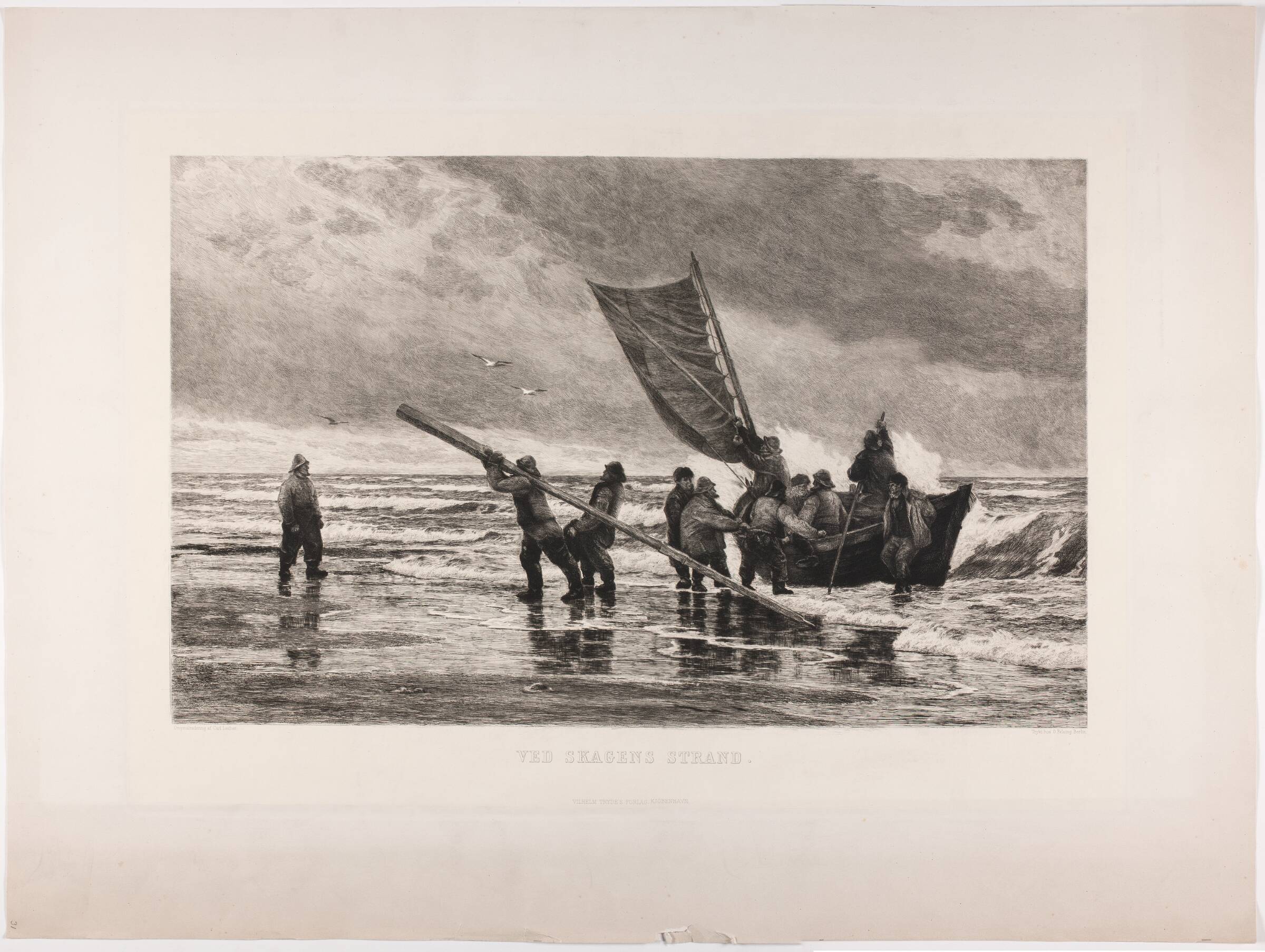 Ved Skagen strand, Carl Locher, 1894