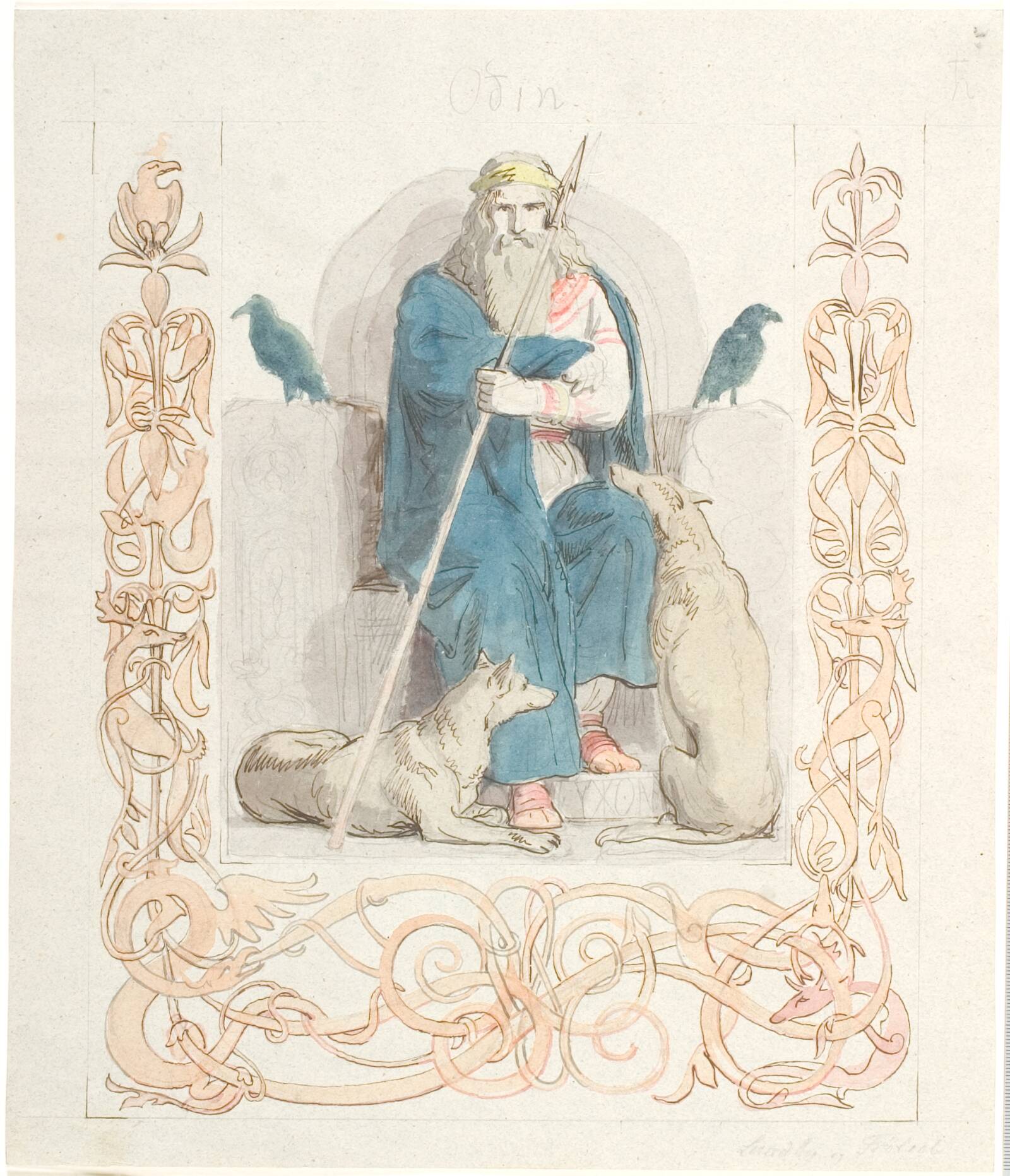 Odin, Lorenz Frølich, 1844