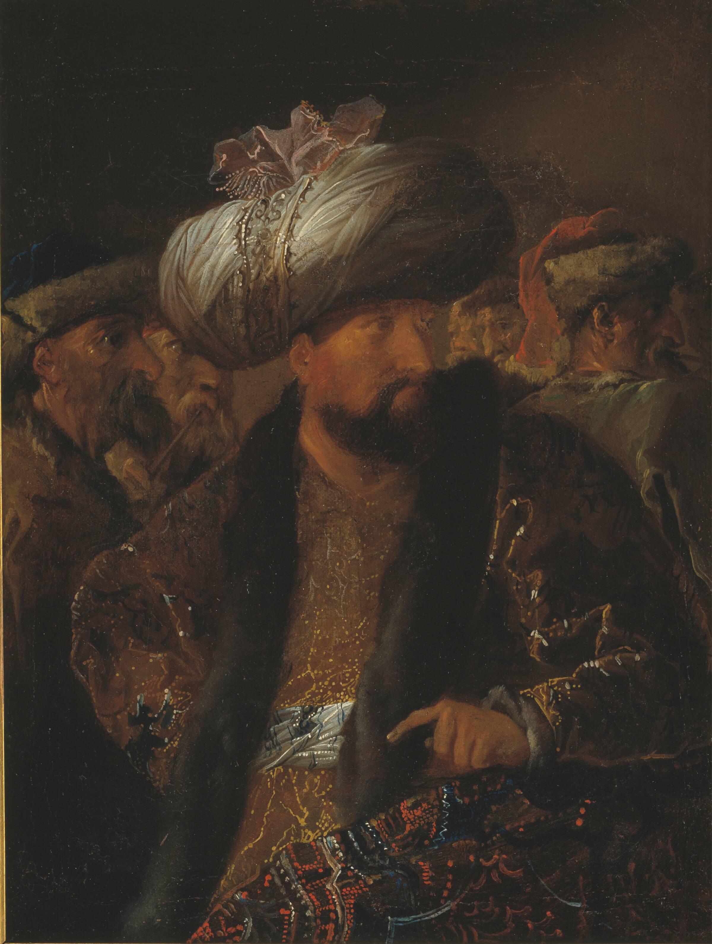 En samling tyrkiske mænd, Bénoit Le Coffre, 1686-1722