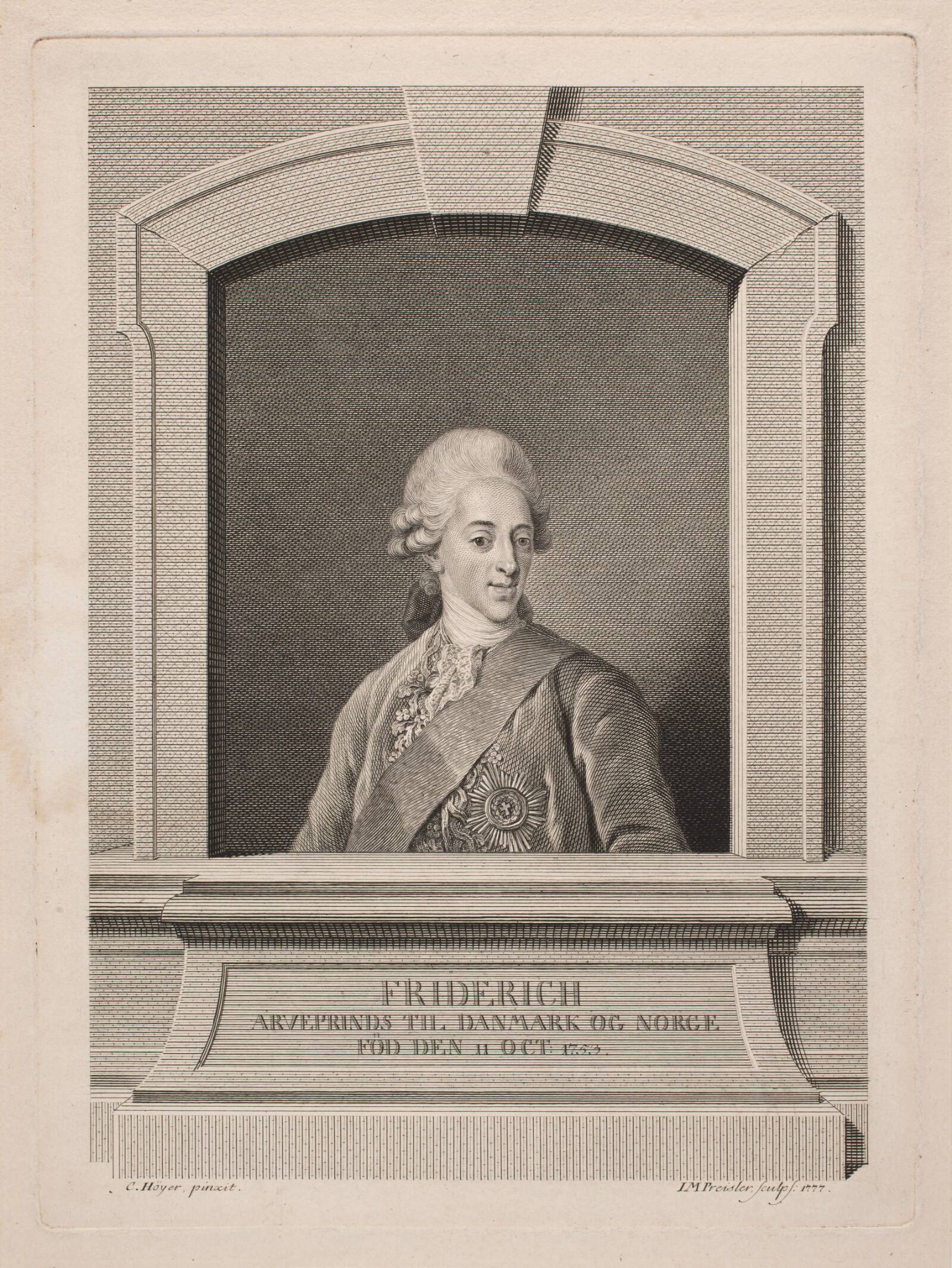 Arveprins Frederik, J.M. Preisler, 1777