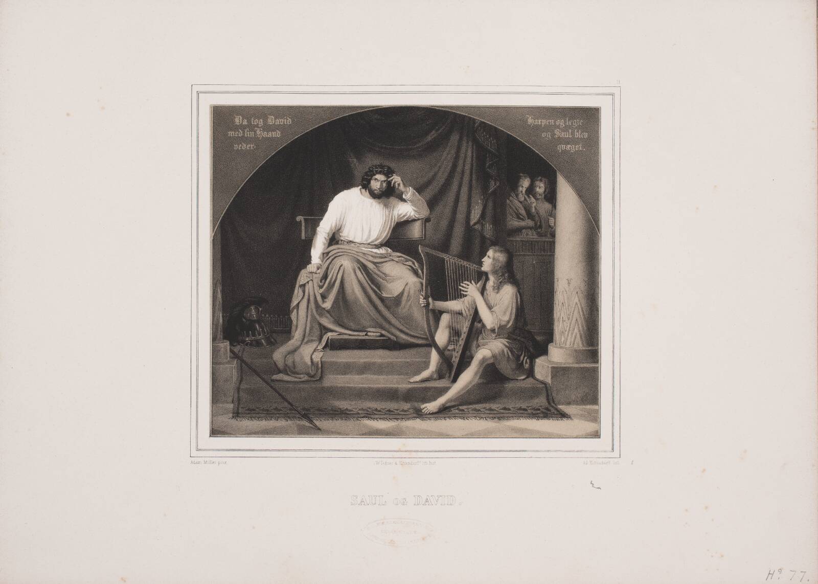 Saul og David, Adolph Kittendorff, 1880-1889
