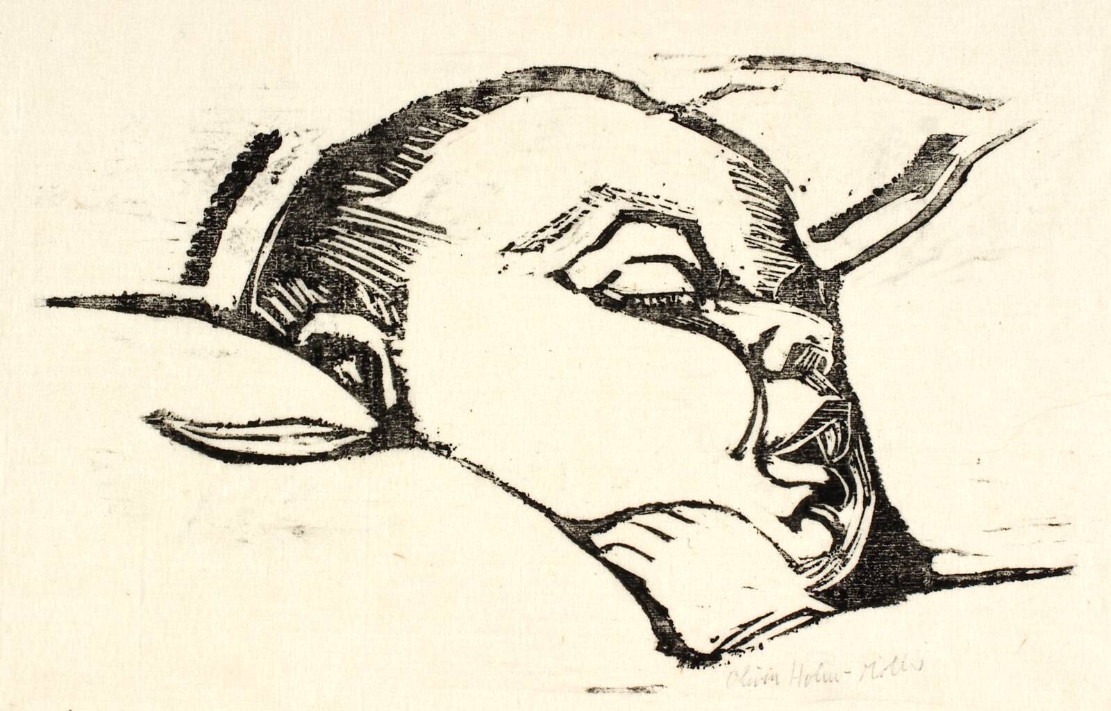 Sovende spædbarn, Olivia Holm-Møller, 1875-1970