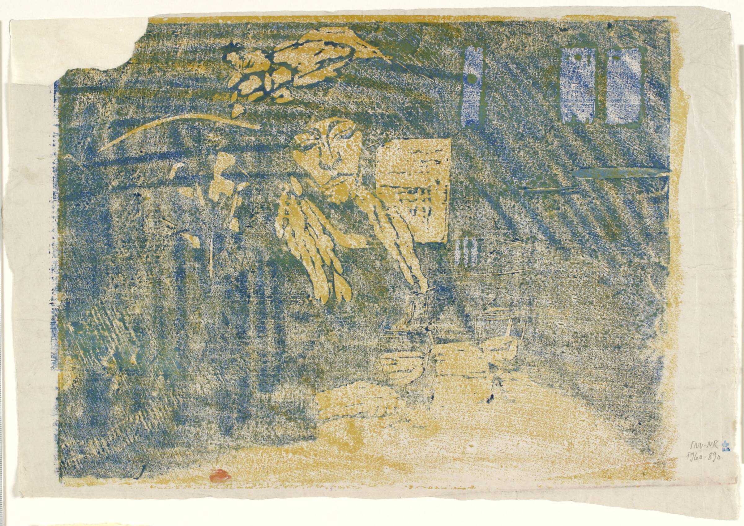 På café, Aksel Jørgensen, 1909