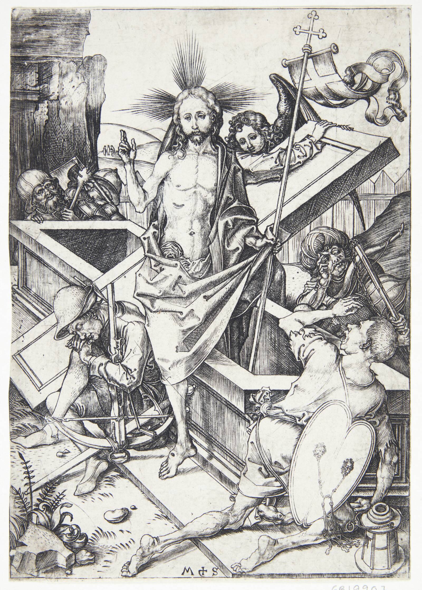 Kristi genopstandelse, Martin Schongauer, 1430-1491