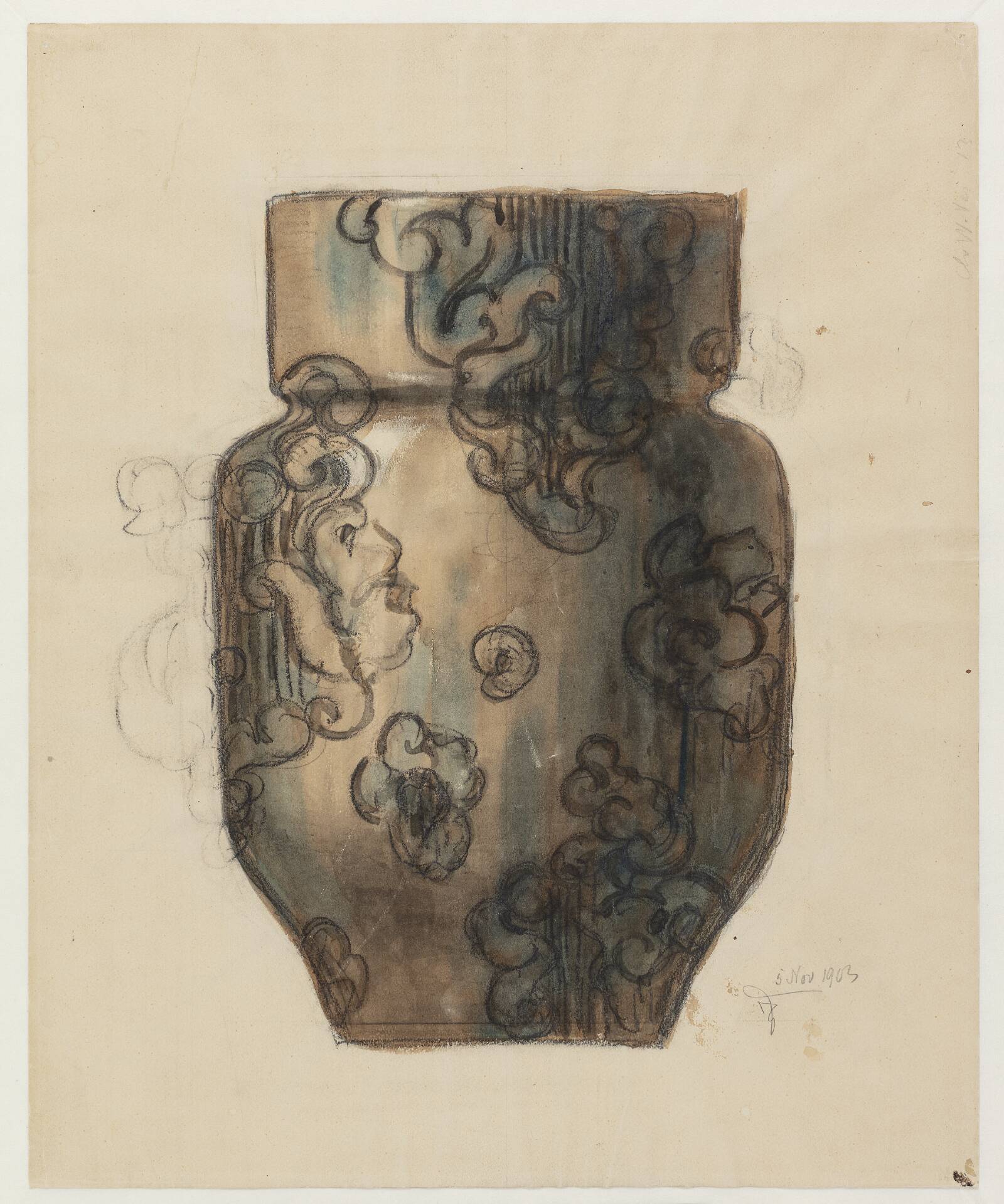 Studie til krukke, Торвальд Биндесбёлль, 1903