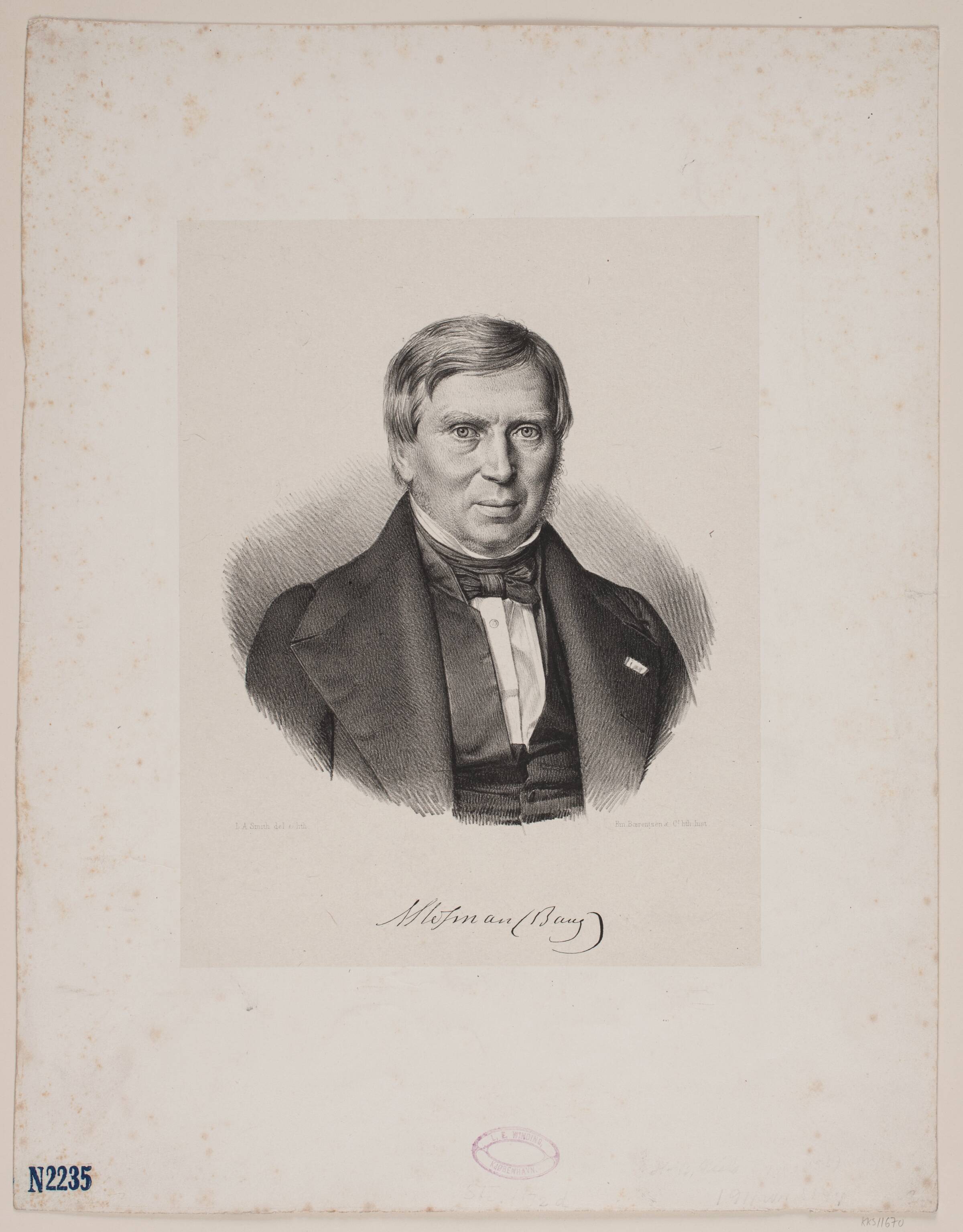 Niels Hofman Bang, L.A. Smith, 1856