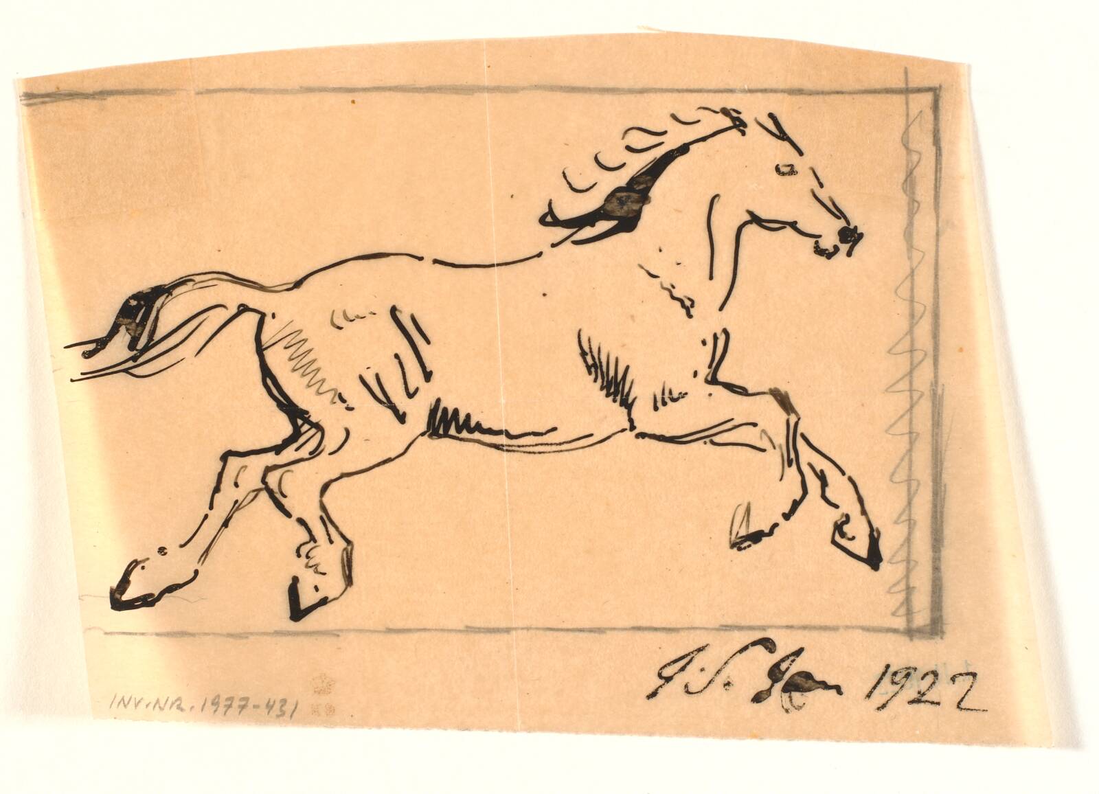 Galopperende hest, Joakim Skovgaard, 1922