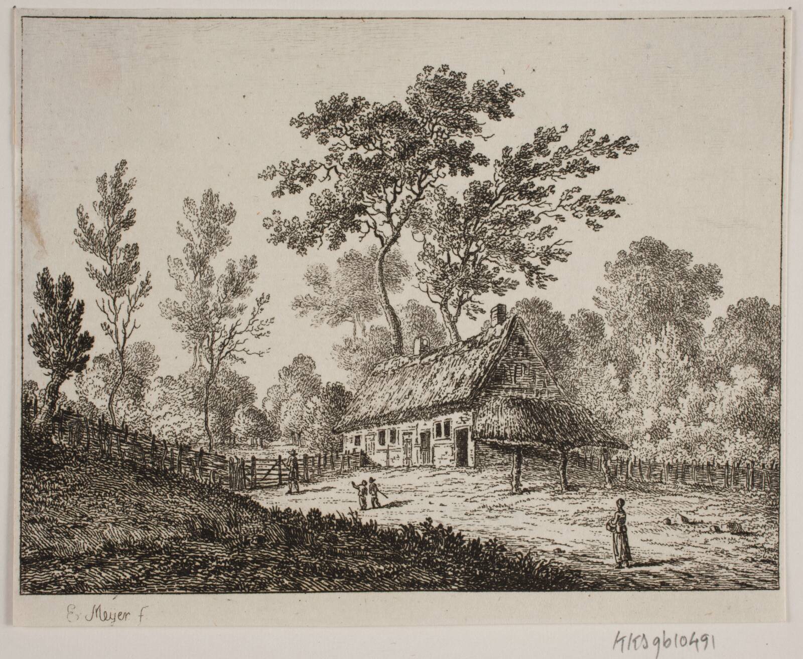 Et Bondehus, Elias Meyer, 1763-1809