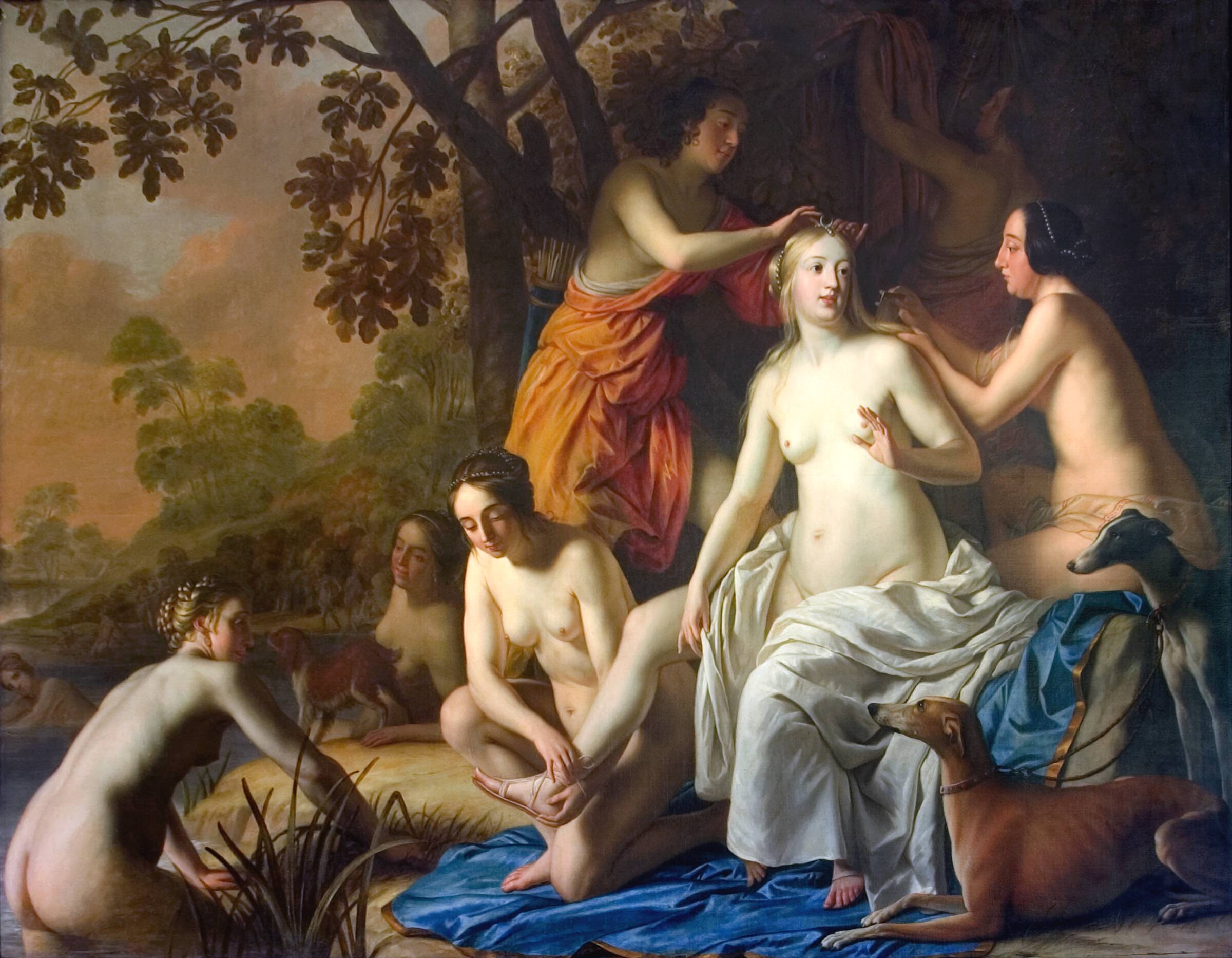 Dianas toilette, Gerard van Honthorst, 1650