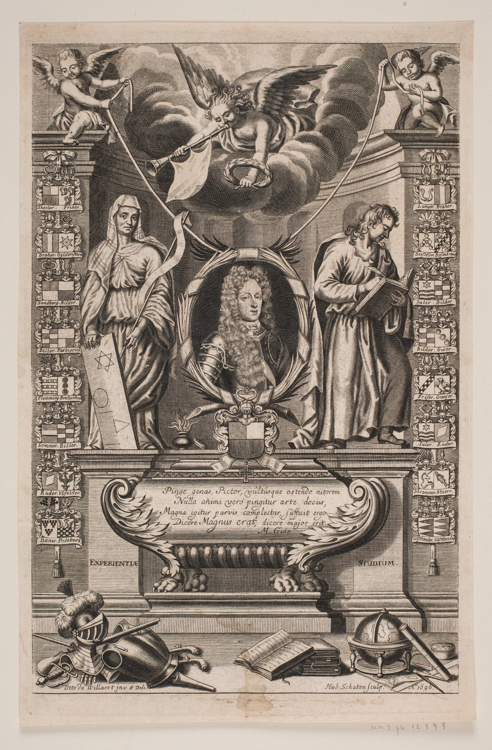 Mogens Skeel, Hubert Schaten, 1695