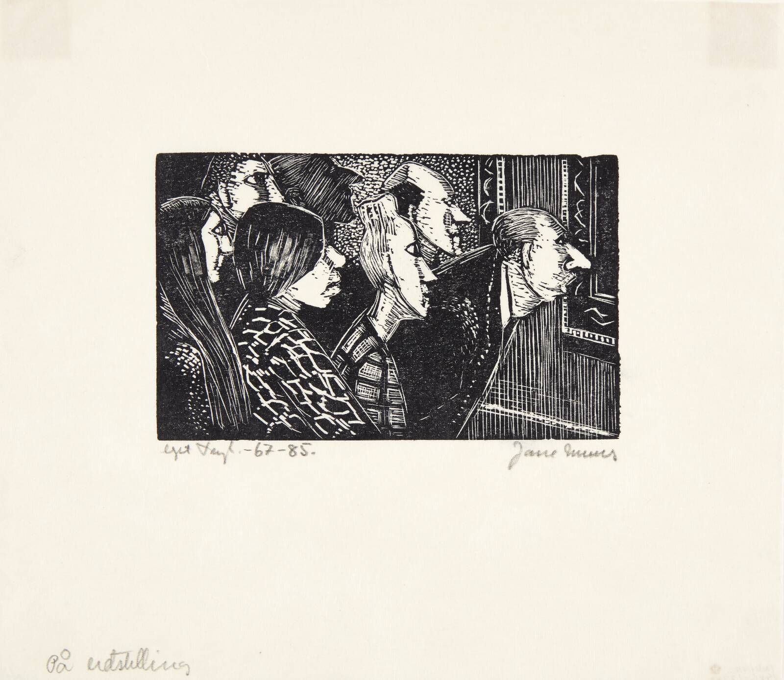 På udstilling, Jane Muus, 1967-1985
