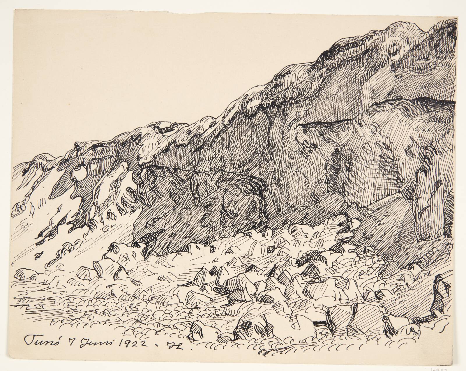 Klint. Tunø, Johannes Larsen, 1922