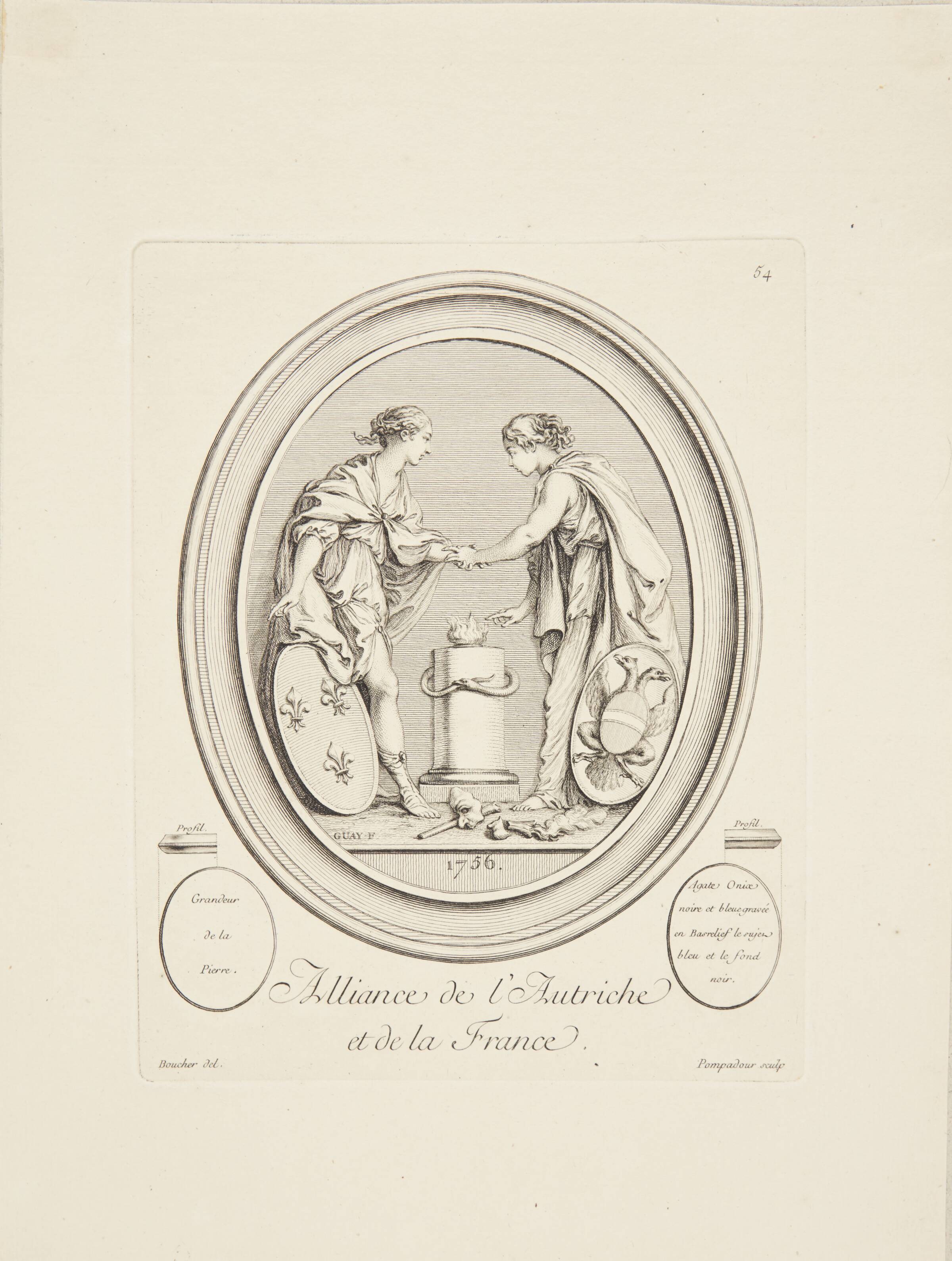 Alliance mellem Østrig og Frankrig, Madame de Pompadour, 1756