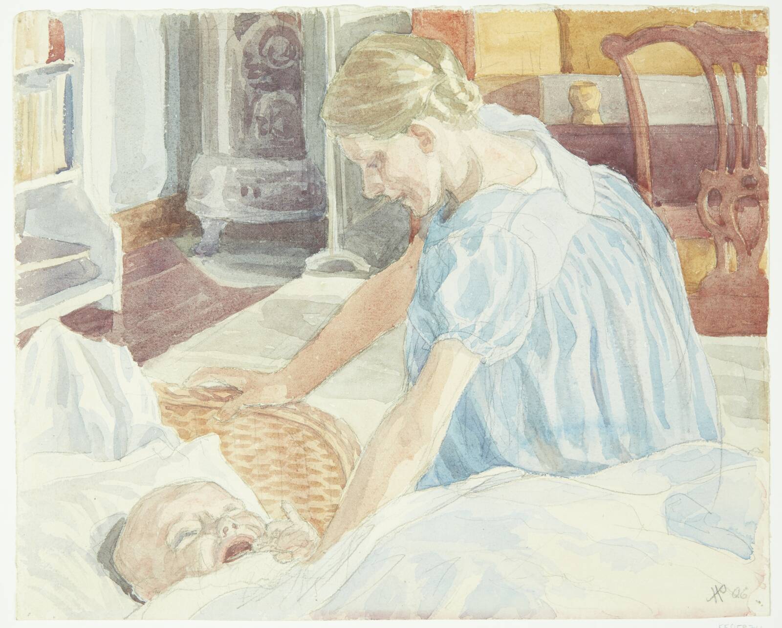 Søster græder, Peter Hansen, 1906