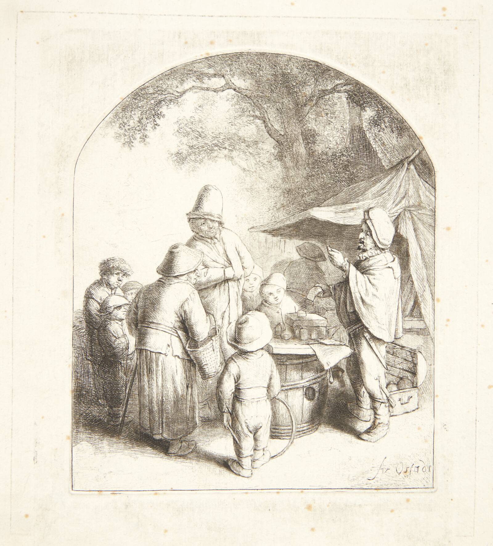 Kvaksalveren, Adriaen van Ostade, 1648
