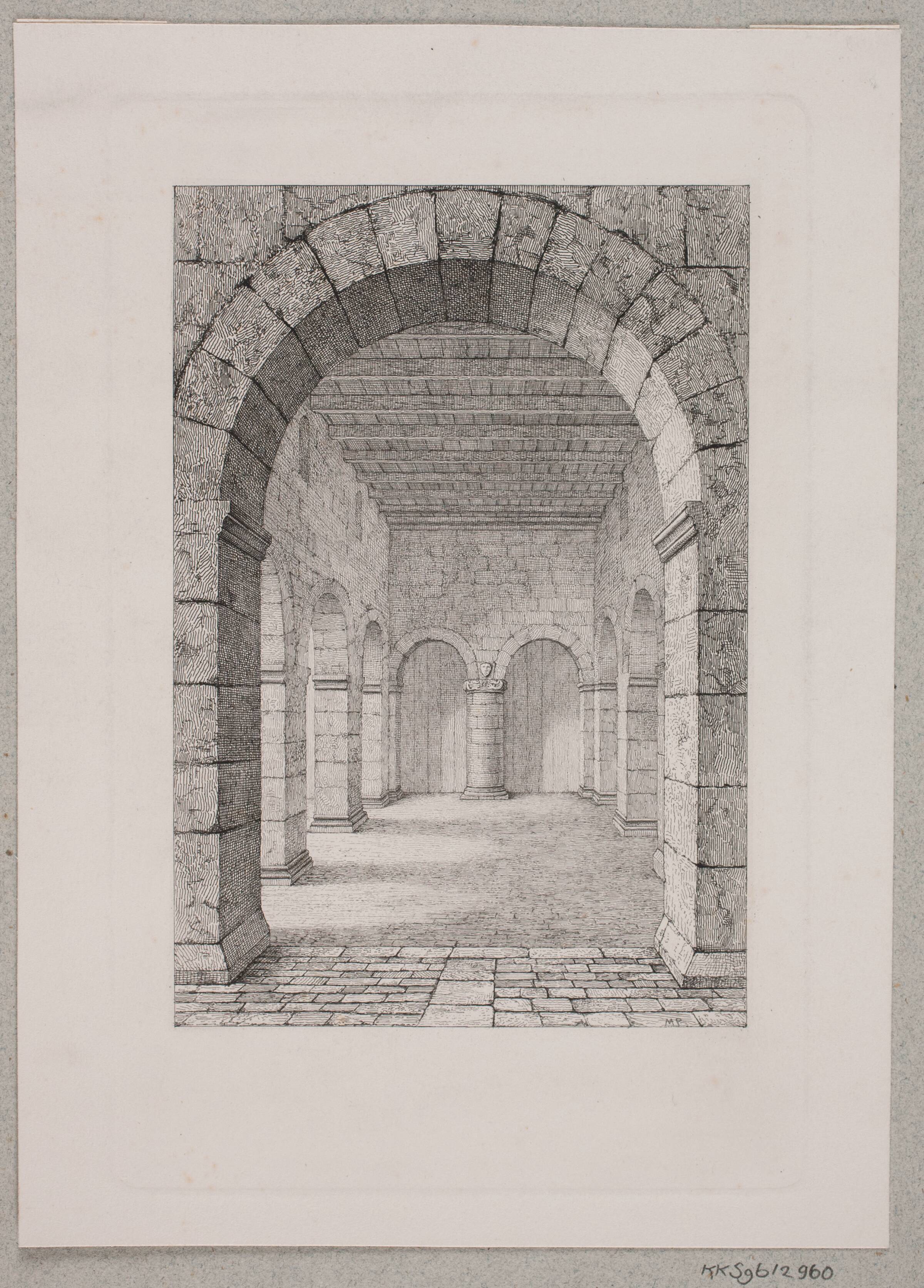Det indre af Salling kirke, Julius Magnus-Petersen, 1834-1866