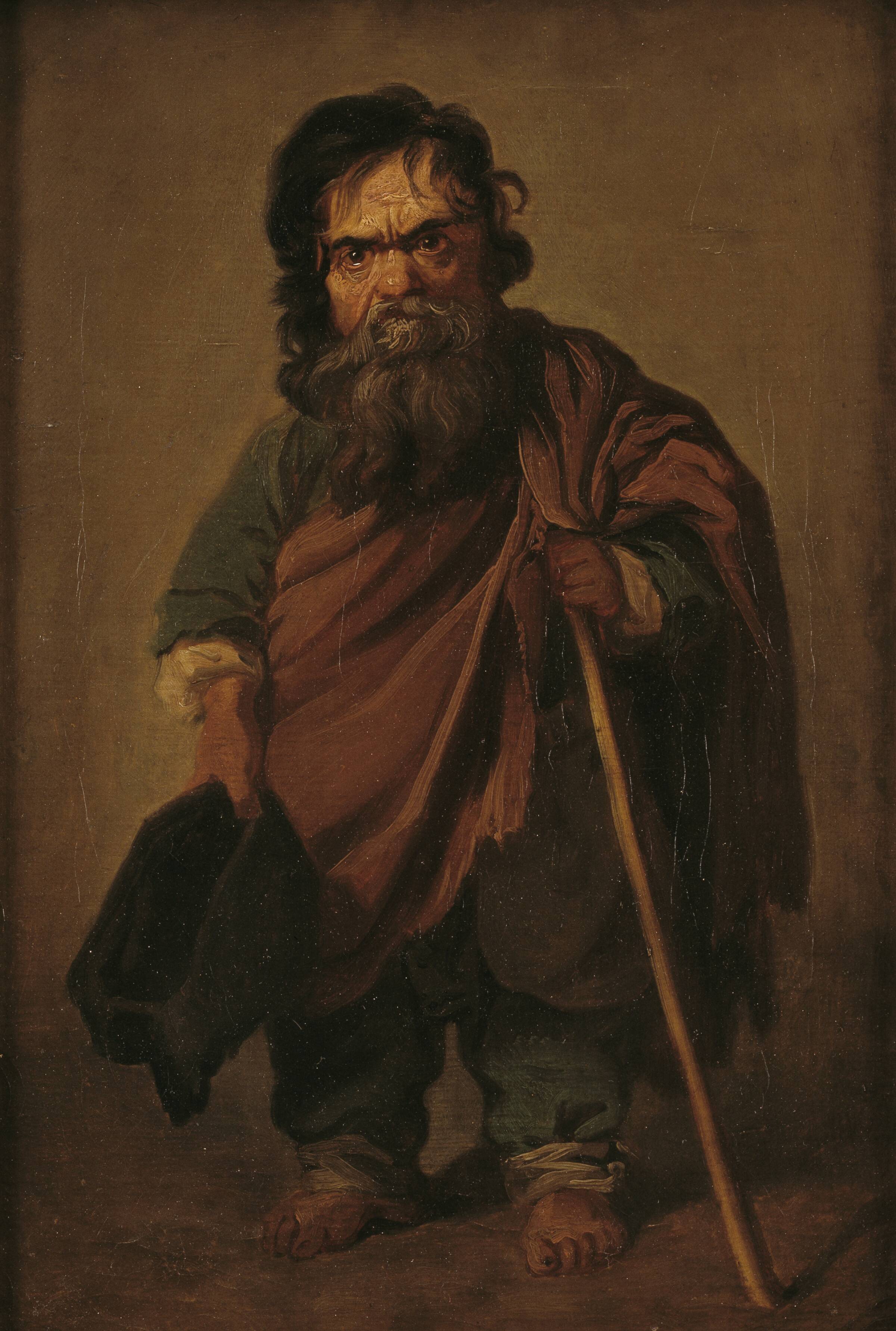 Den romerske dværg Francesco Ravai, kaldet Bajocco, Jens Juel, 1773-1776