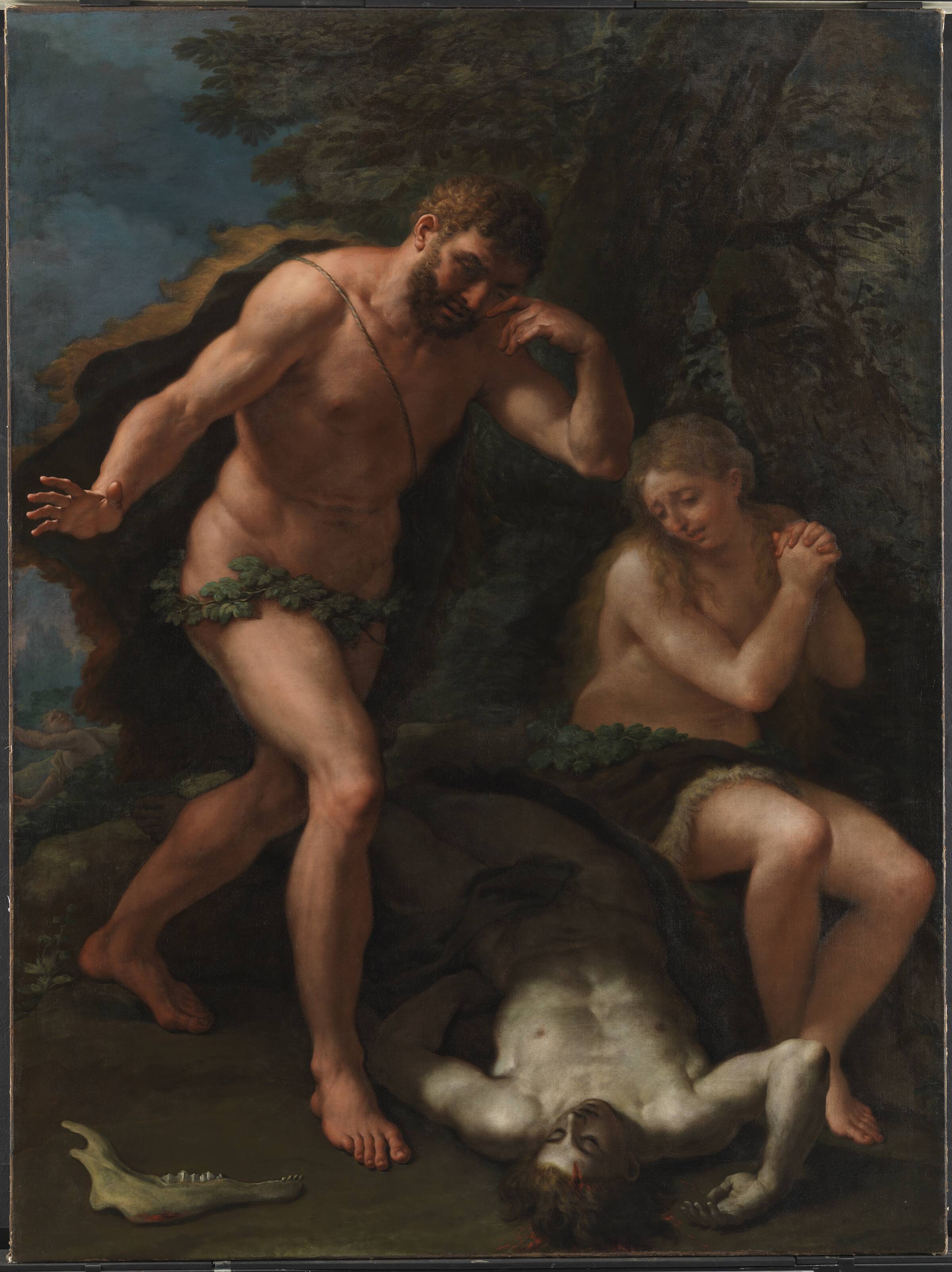 Adam og Eva sørgende over Abels lig, Paolo de Matteis, 1715-1728
