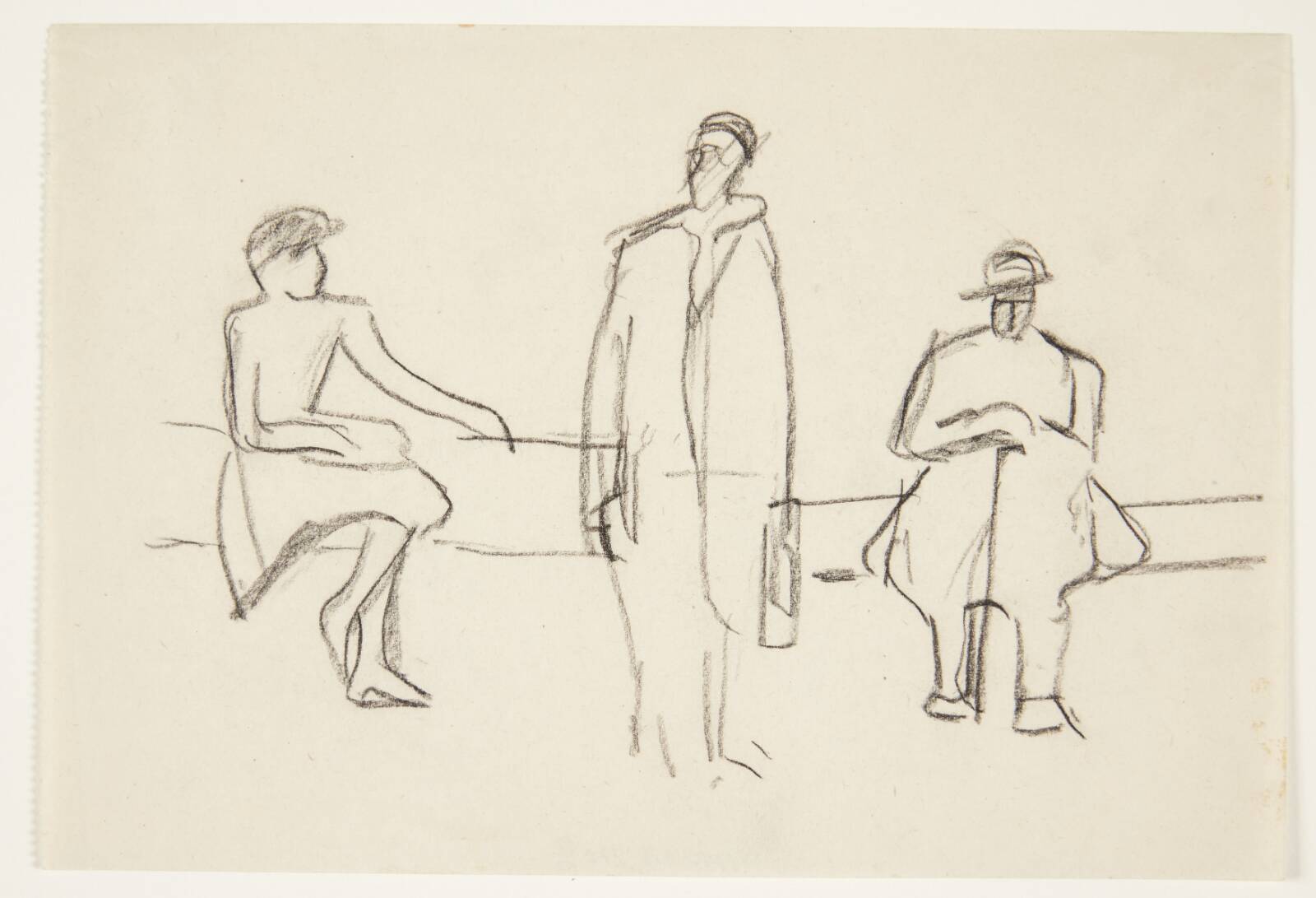 Tre figurstudier, Olivia Holm-Møller, 1931