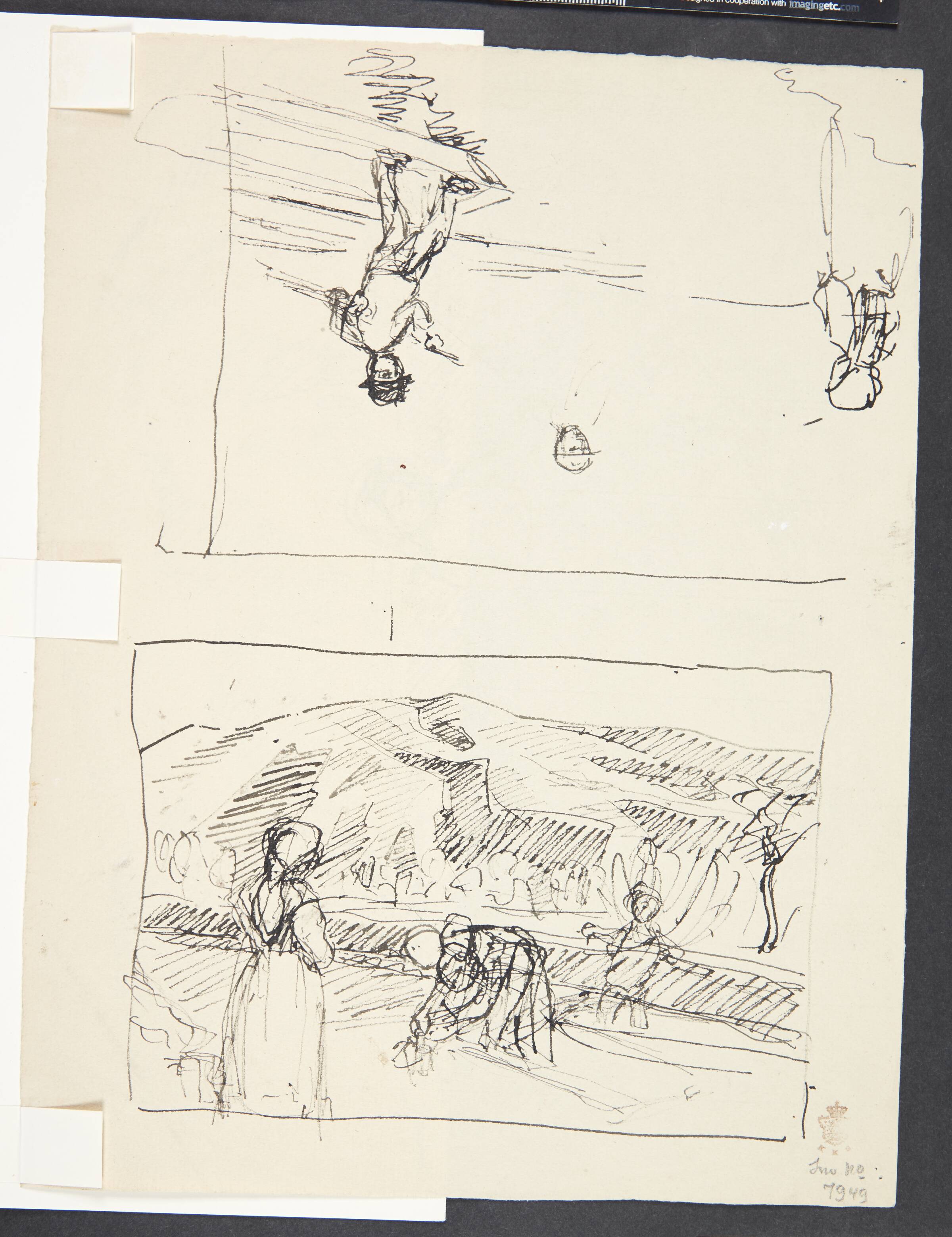 To udkast med færger, Peter Hansen, 1911-1915