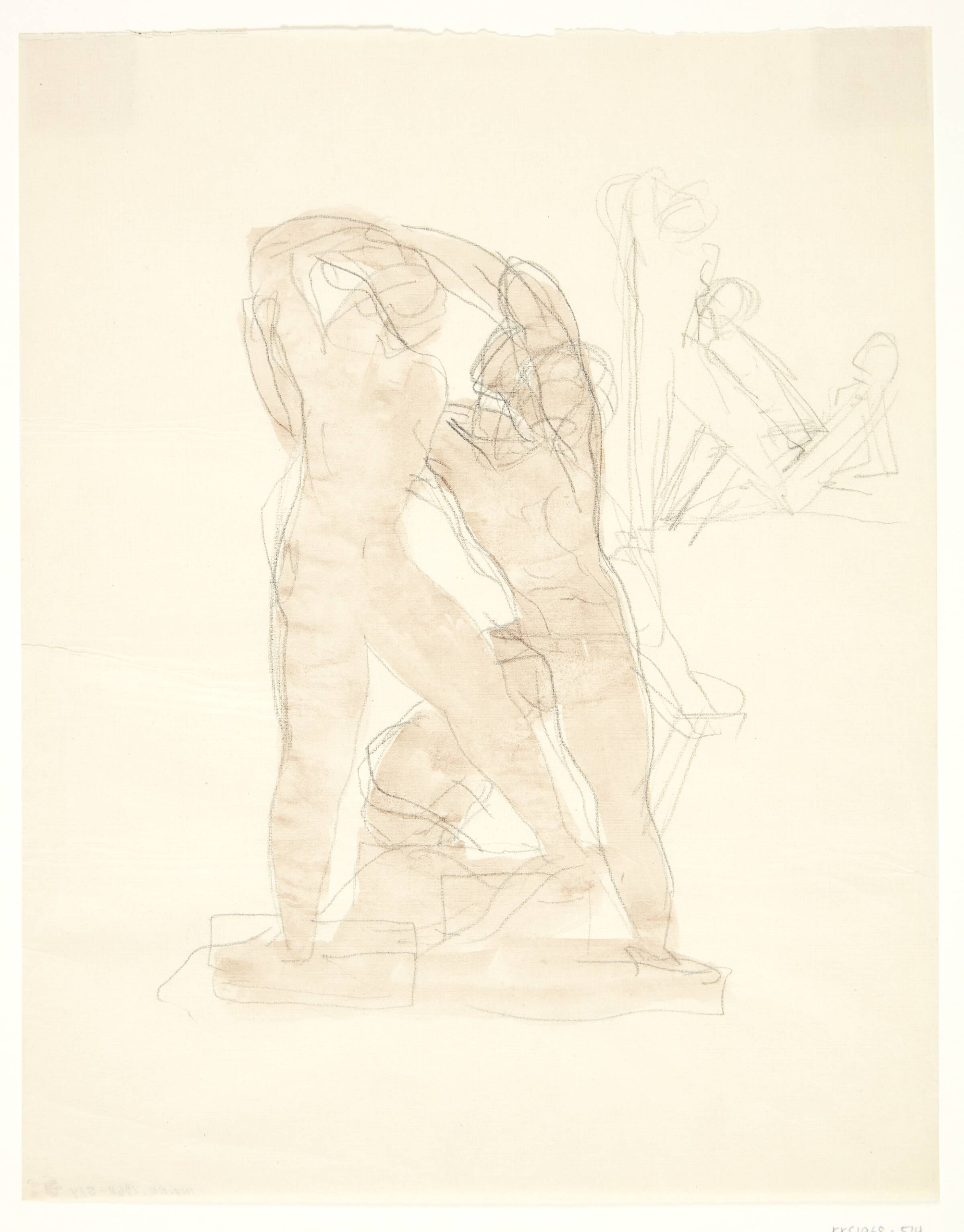 Pygmalion og Galathea. To udkast til statuette, Gerhard Henning, 1920-1929