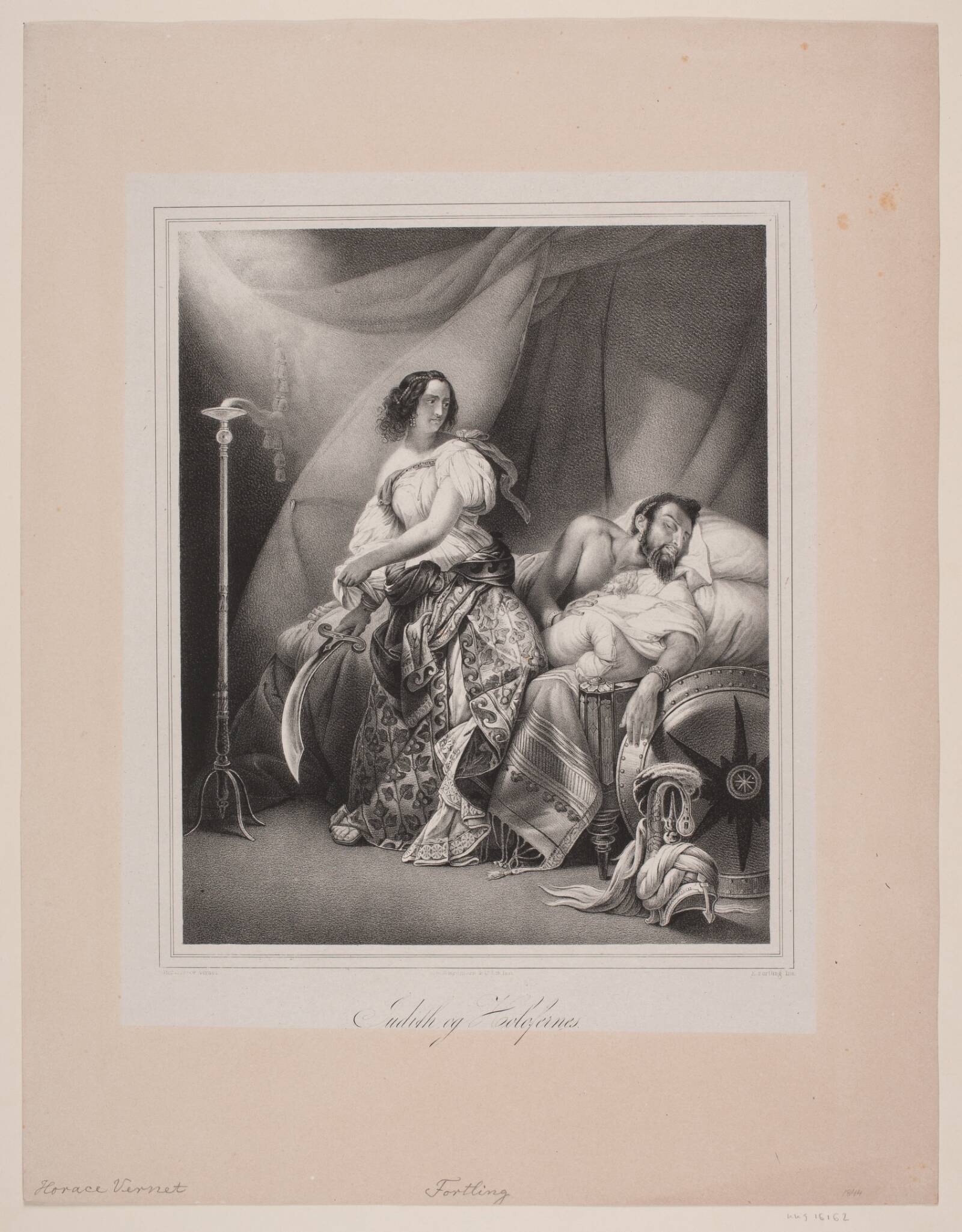 Judit og Holofernes, Edvard Fortling, 1844