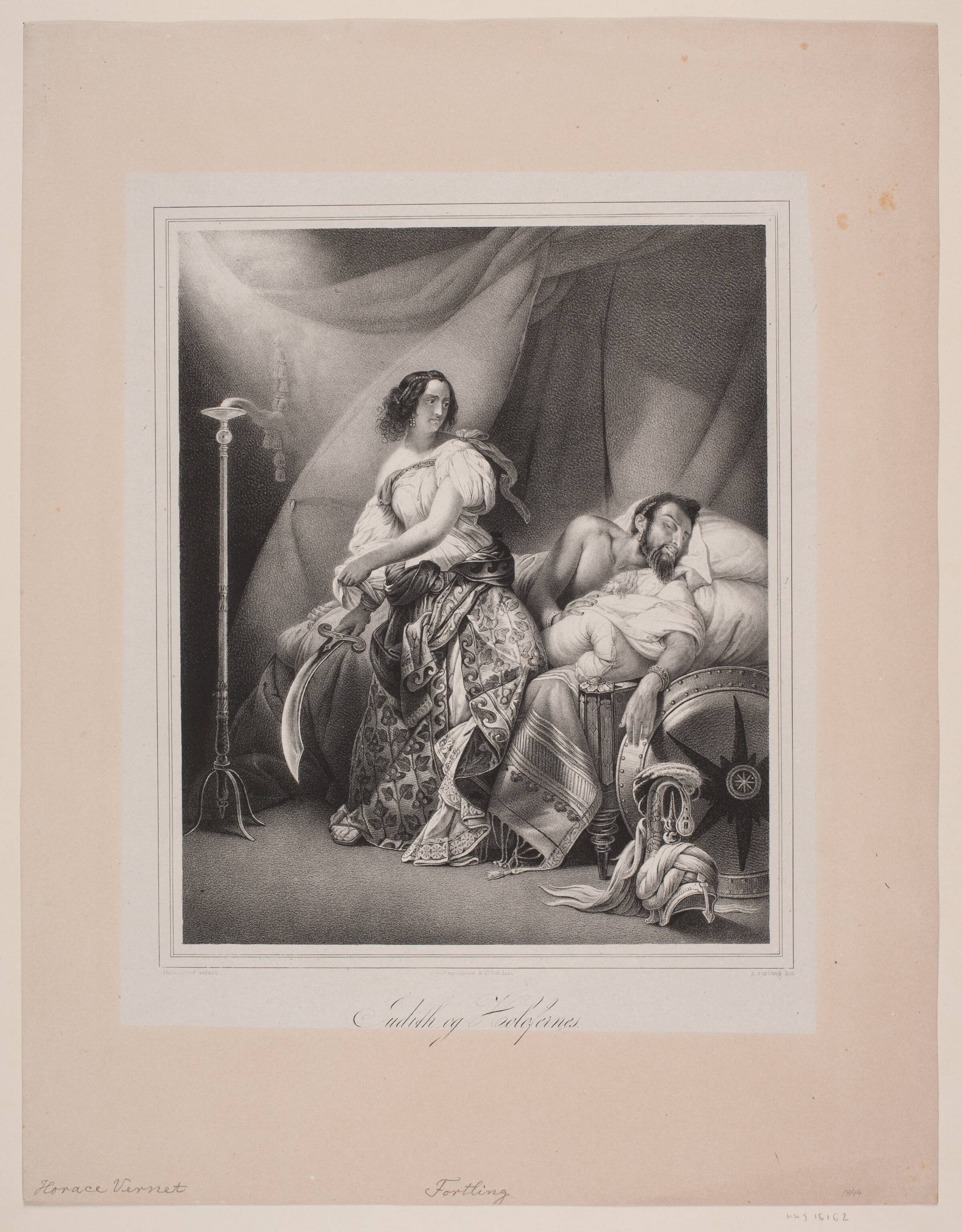 Judit og Holofernes, Edvard Fortling, 1844