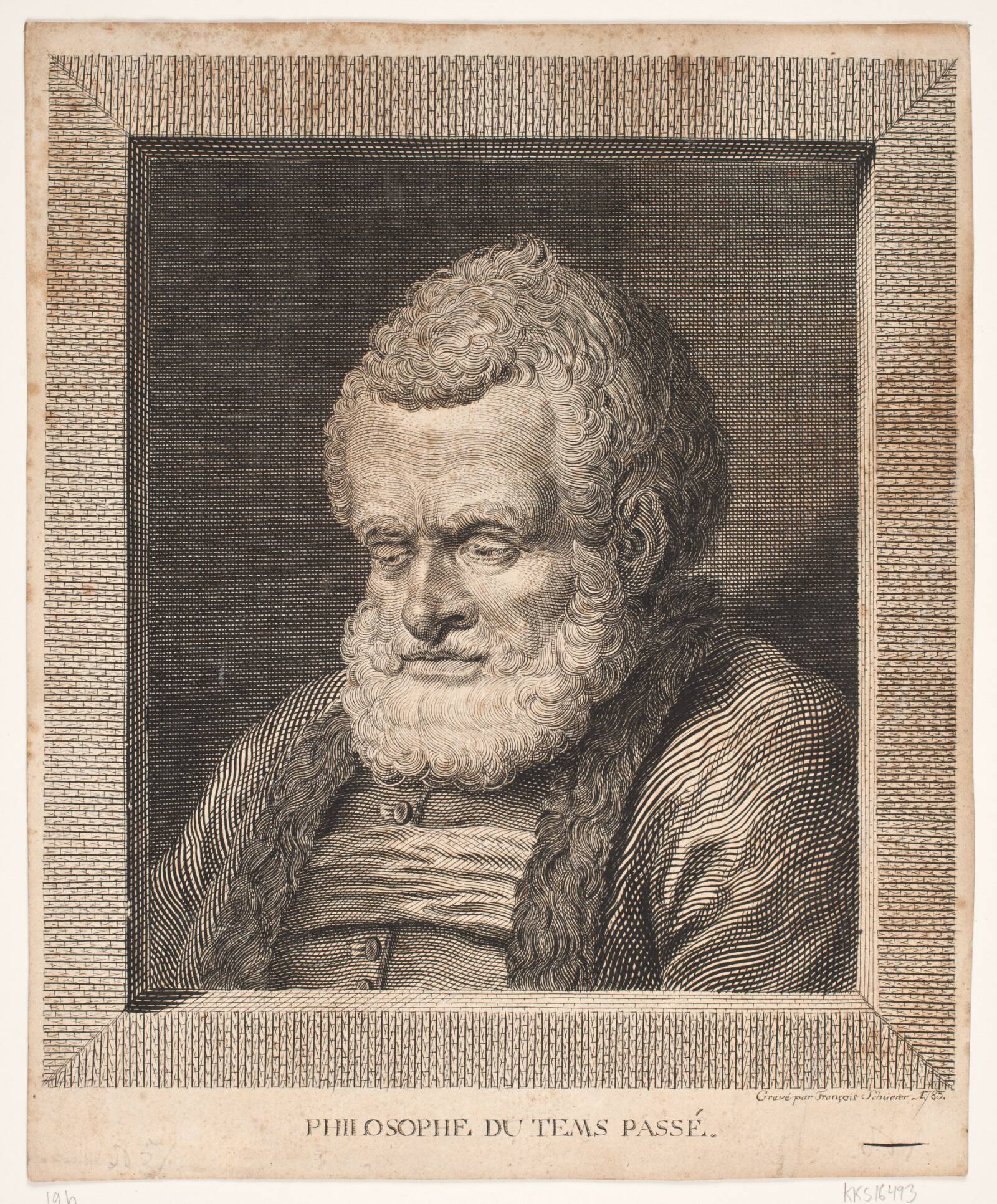 "Philosophe du tems passé", F. Schüerer, 1783