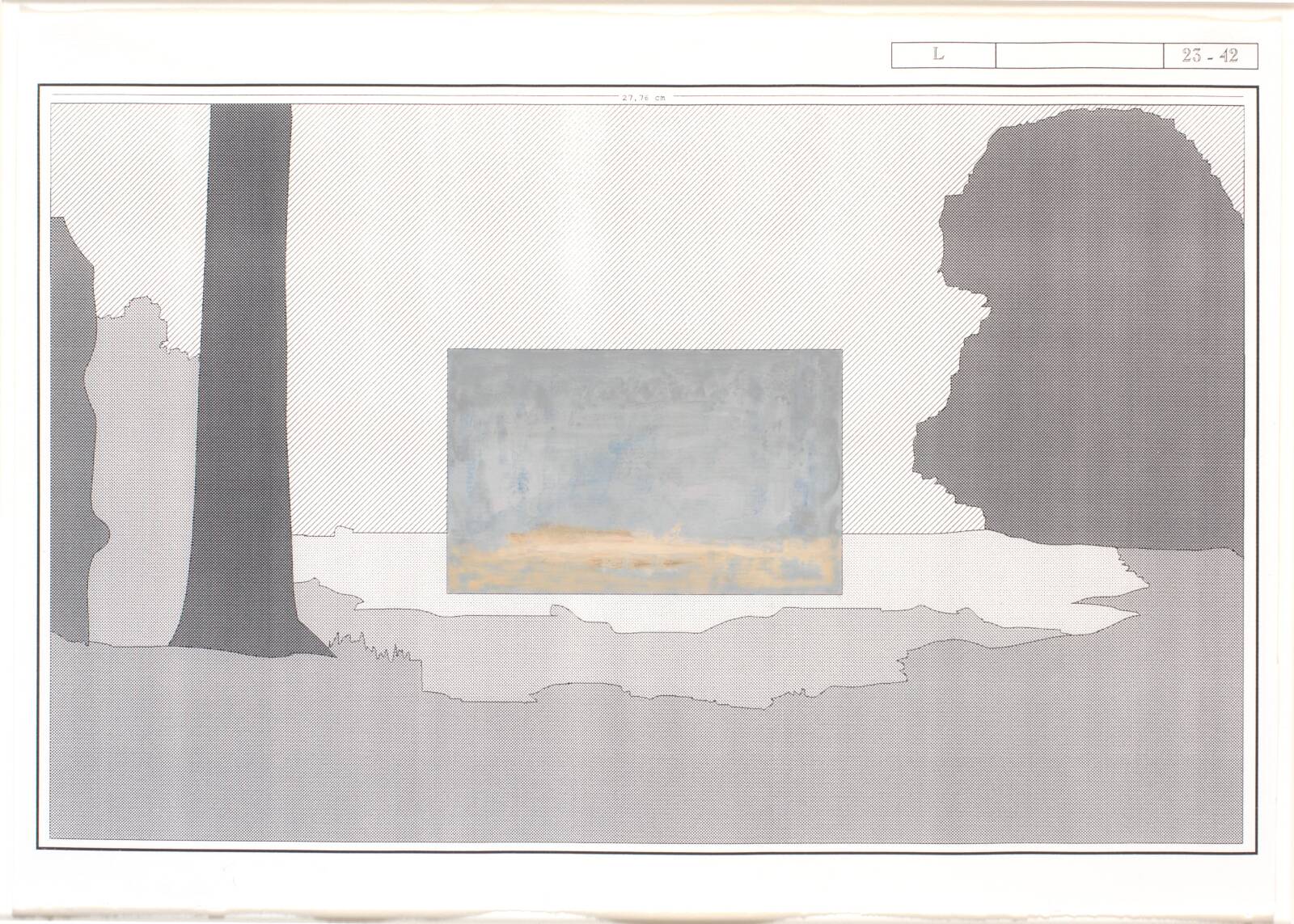 Fraktalt landskab., Nina Sten-Knudsen, 1993