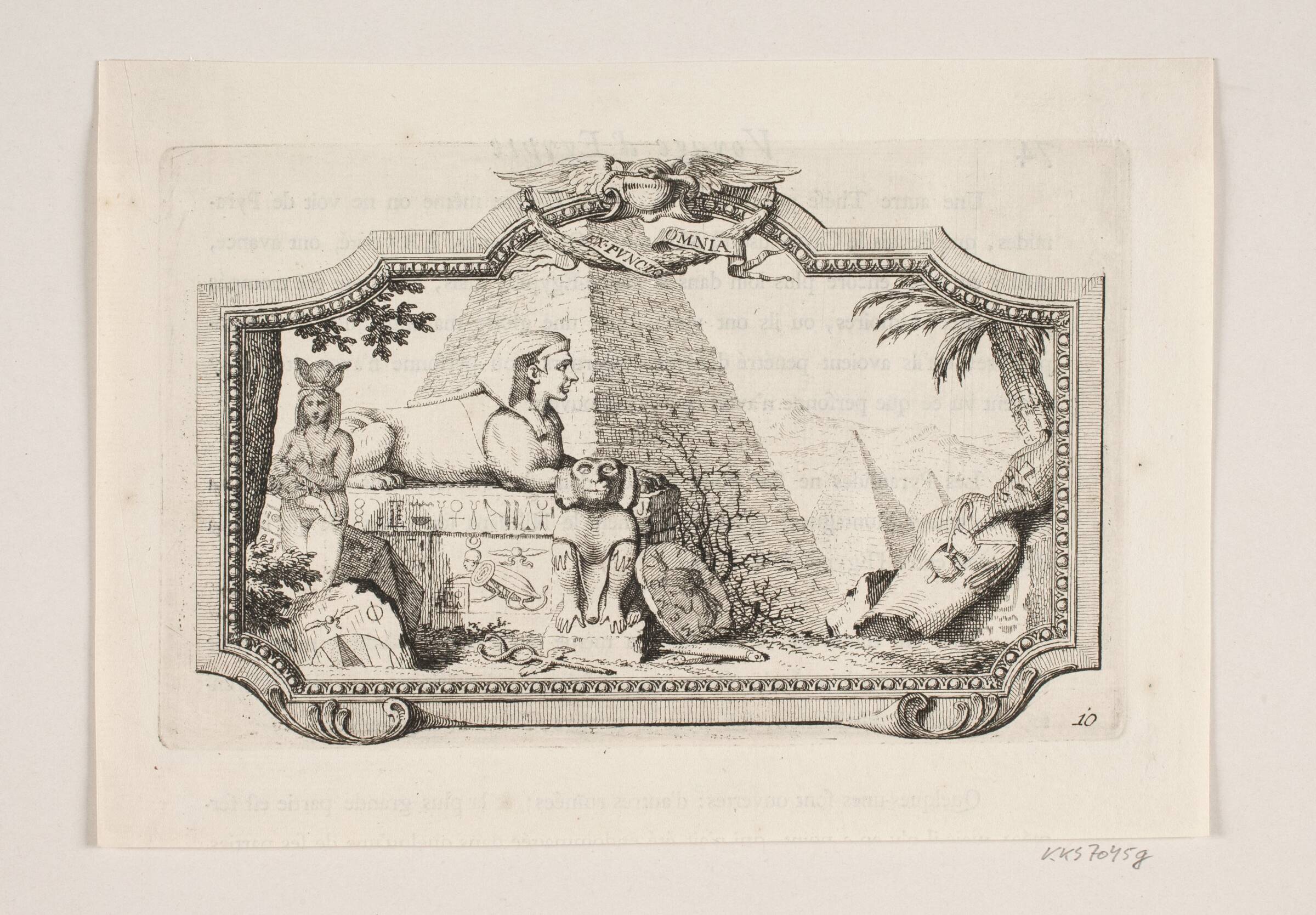 Vignet til Frederik Lodvig Norden, "Voyage d'Egypte et de Nubie", København 1755, Marcus Tuscher, 1755