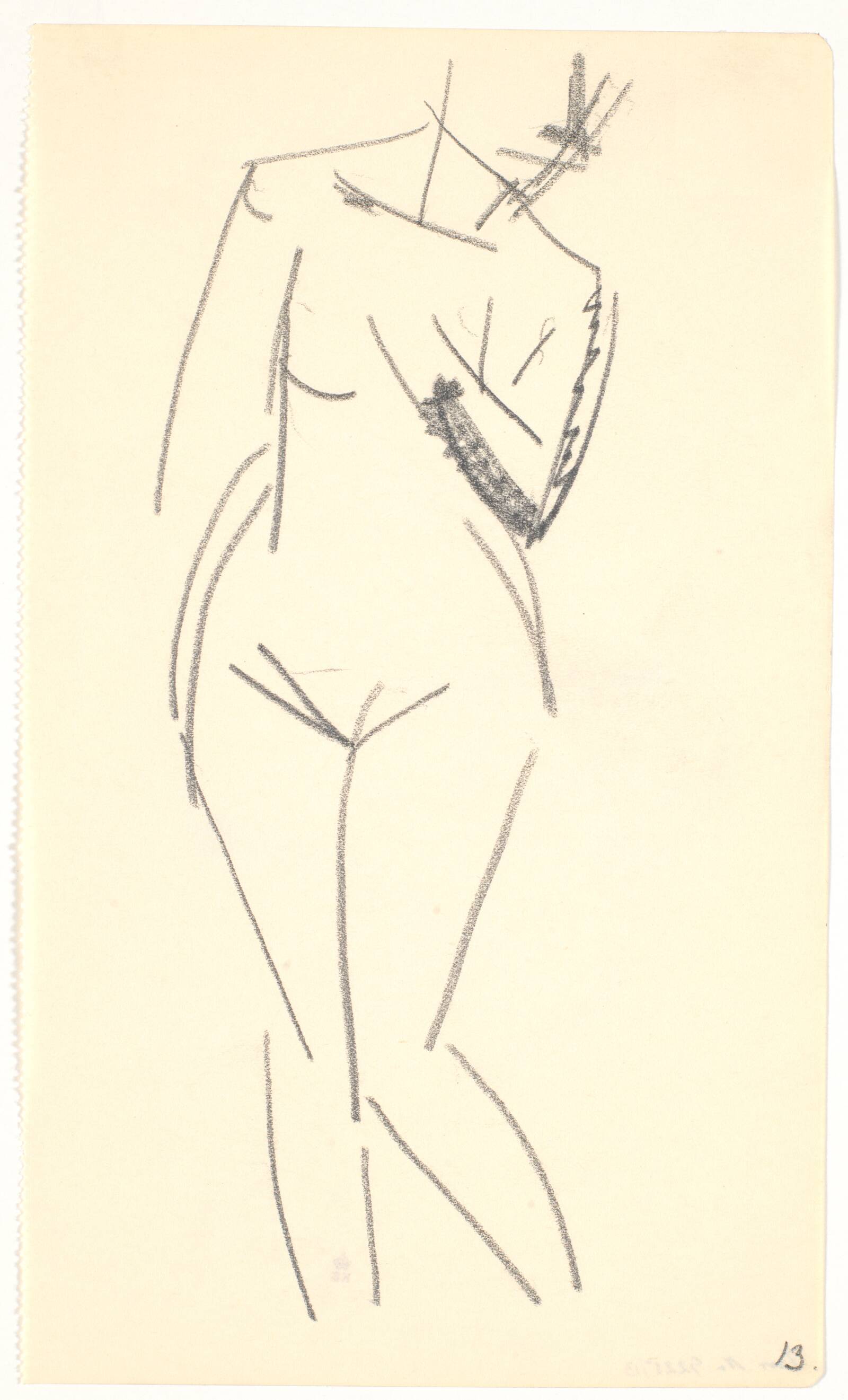 Stående model, Isakson, Karl, 1914-1915