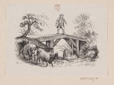 Illustration til "Store Claus og lille Claus" i H.C. Andersen, "Eventyr og Historier", Bind 1