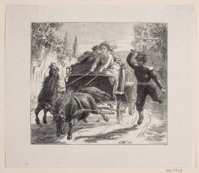 Illustration til Bjørnstjerne Bjørnson "En skitse fra Italien"