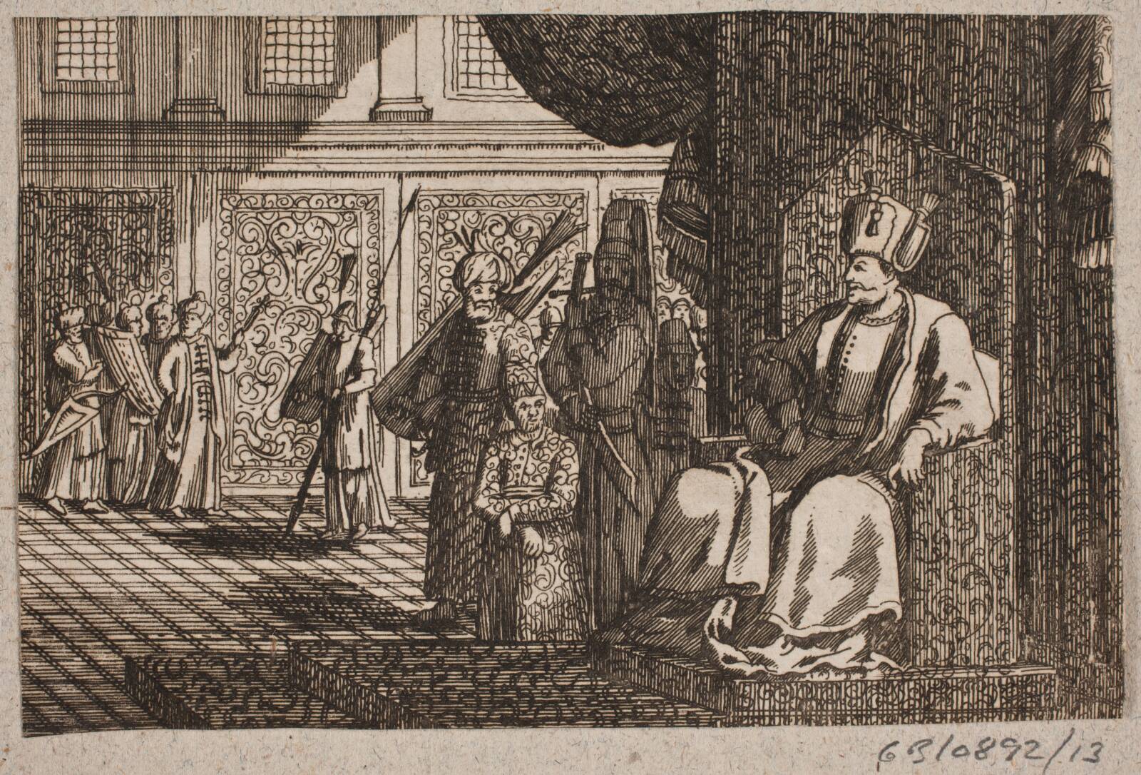 Sultan på en trone, Ubekendt, 1600-1700