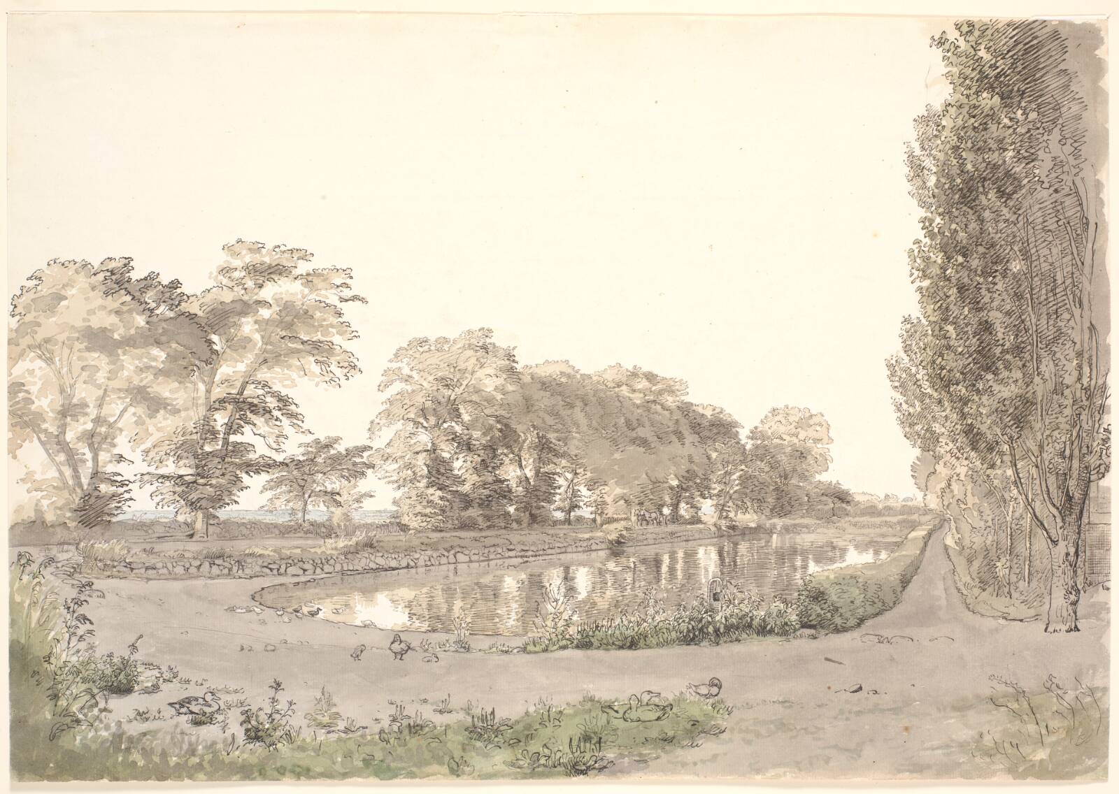 Dammen ved Vogneserup, P.C. Skovgaard, 1848-1849
