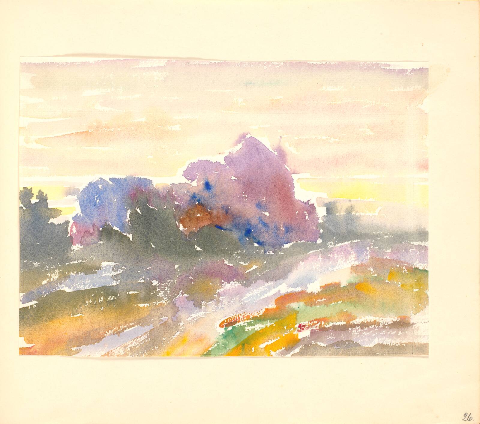 Solnedgang, Johannes Frederiksen, 1944