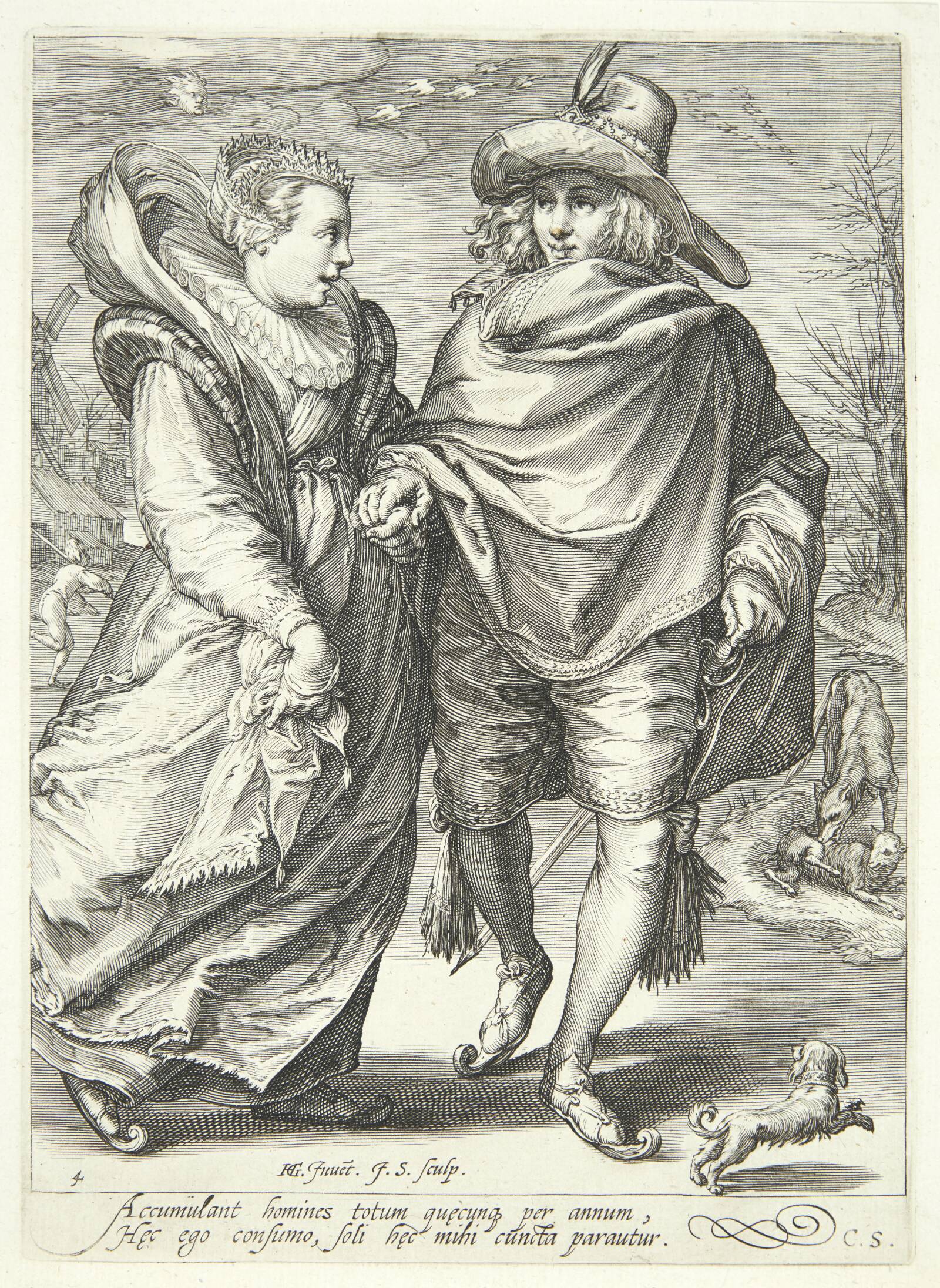 Vinter, Jan Saenredam, 1601