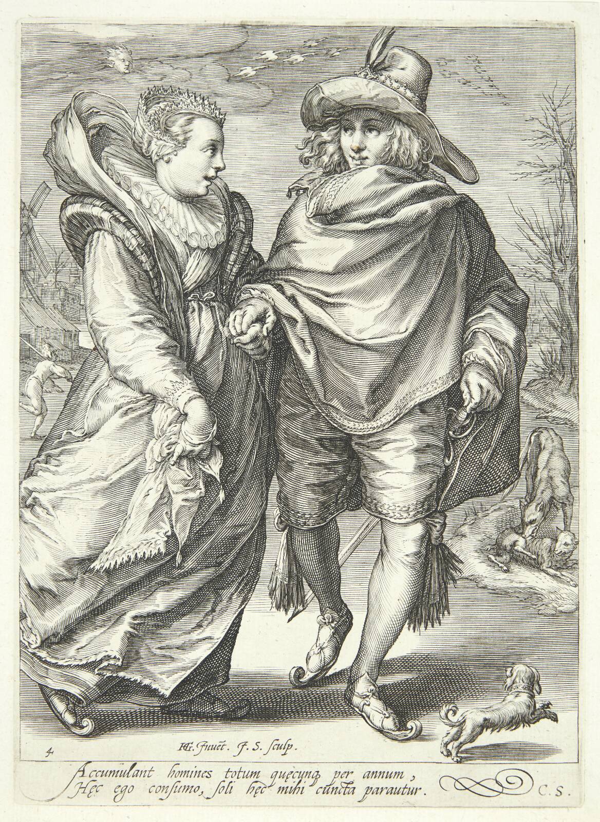Winter, by Jan Saenredam, 1601