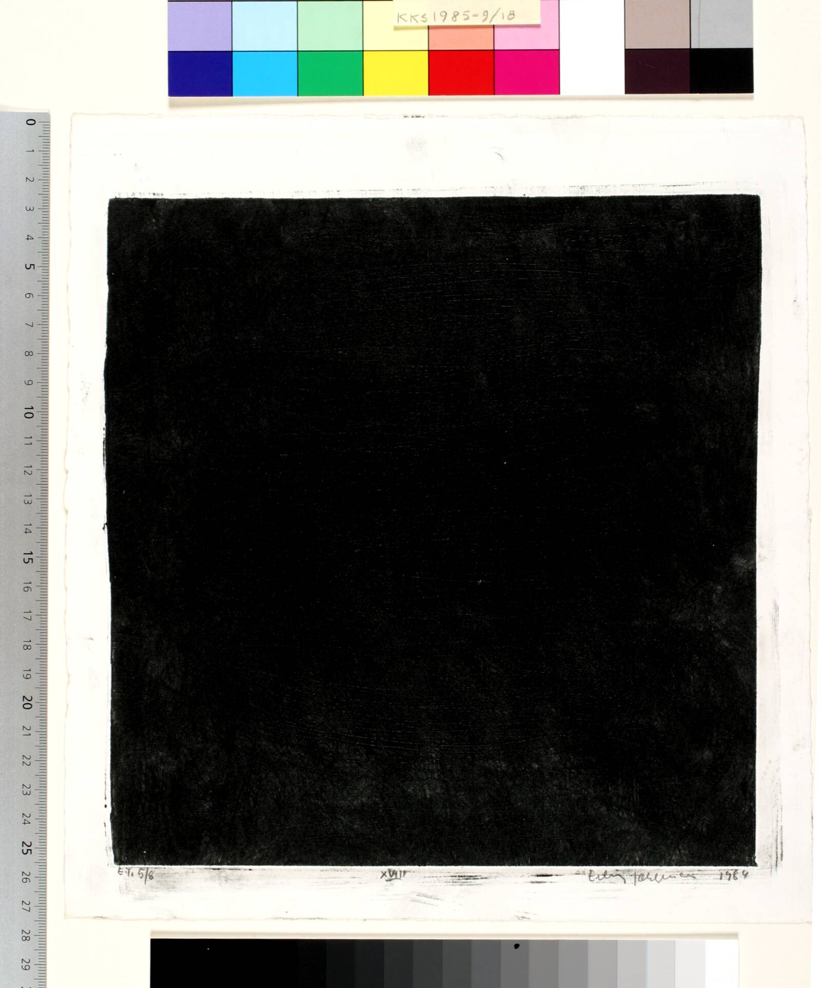Dagbogsblad XVIII, Erling Jørgensen, 1984