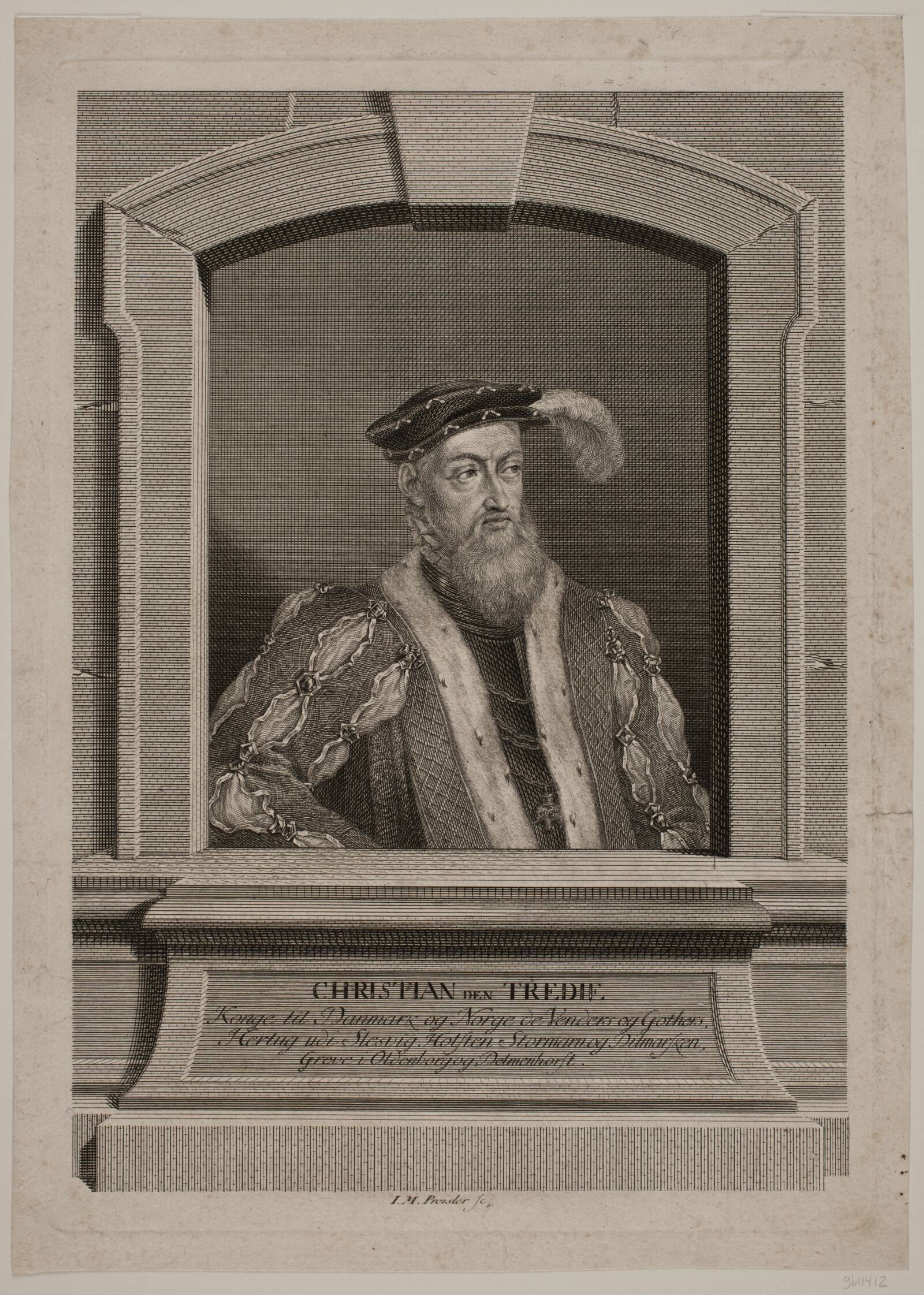 Kong Frederik I, J.M. Preisler, 1768-1771