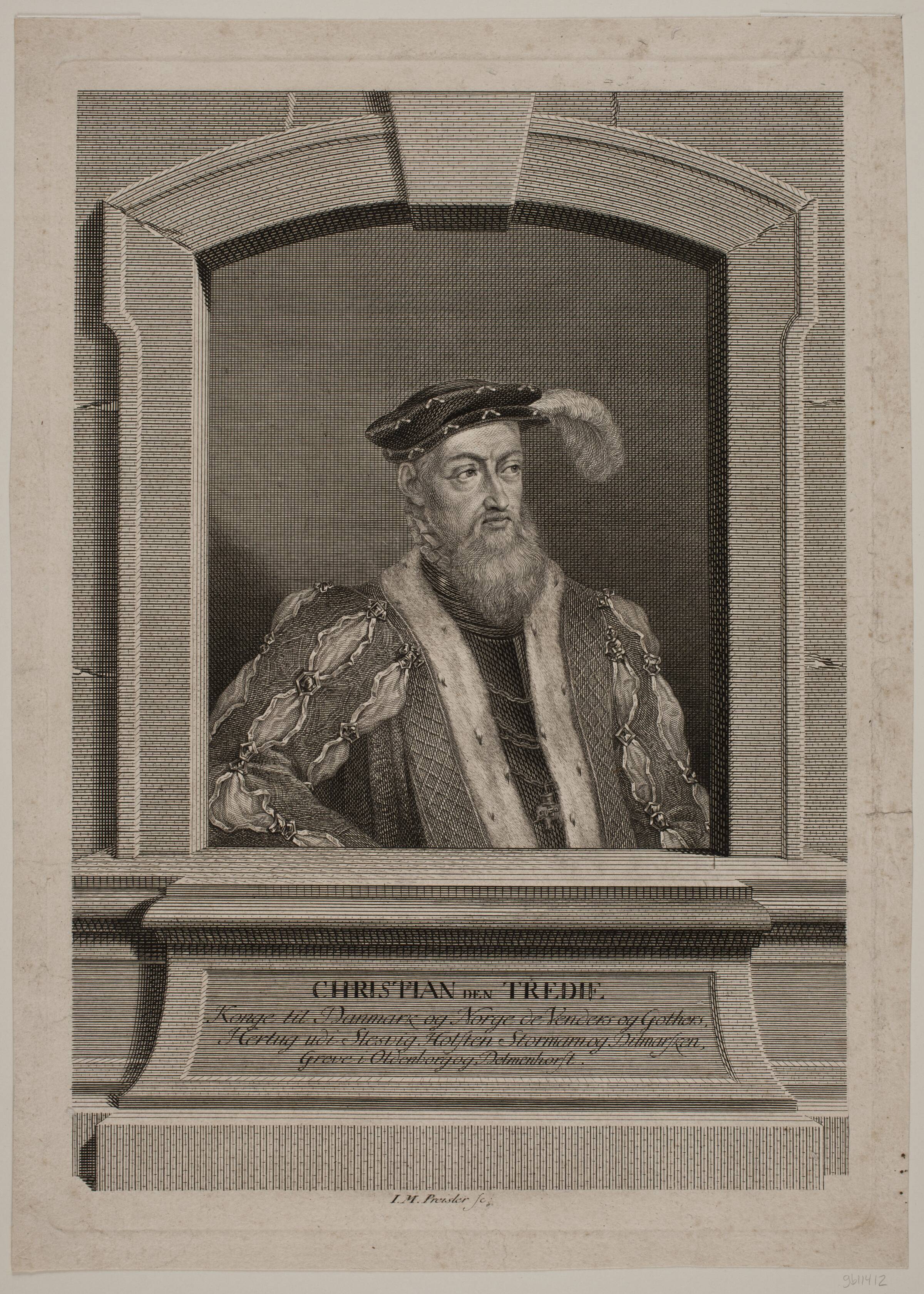 Kong Frederik I, J.M. Preisler, 1768-1771