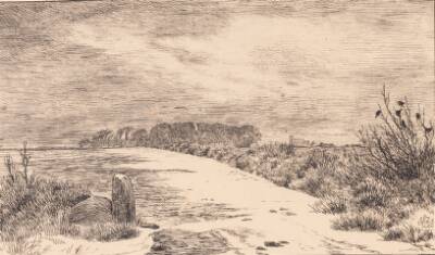 Ved Himlingøje, Vinterlandskab