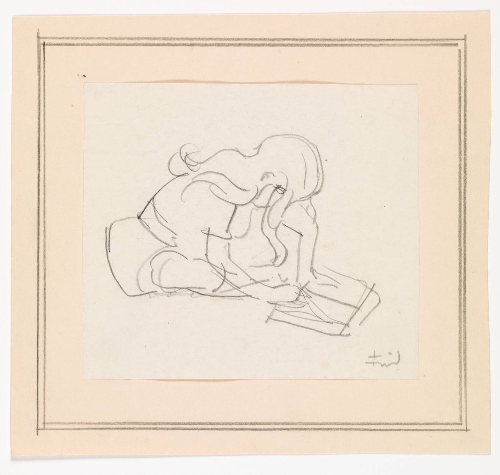 Læsende pige, Ludvig Find, 1869-1945