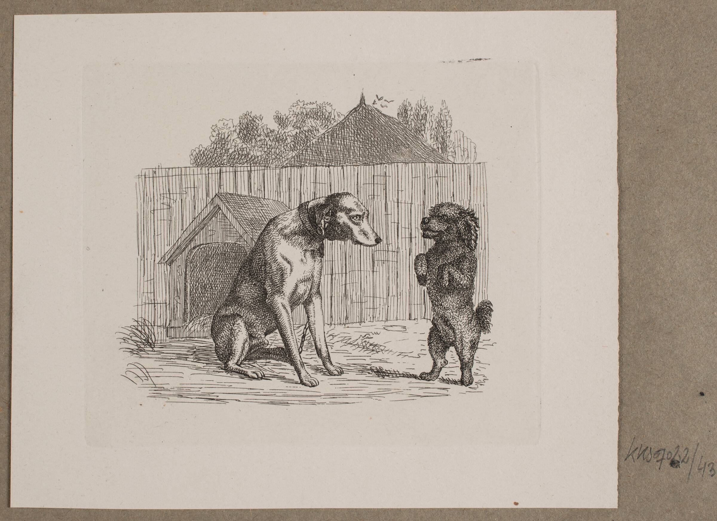 Illustration til O. Specter, "Fabler for Børn", Vilhelm Kyhn, 1838