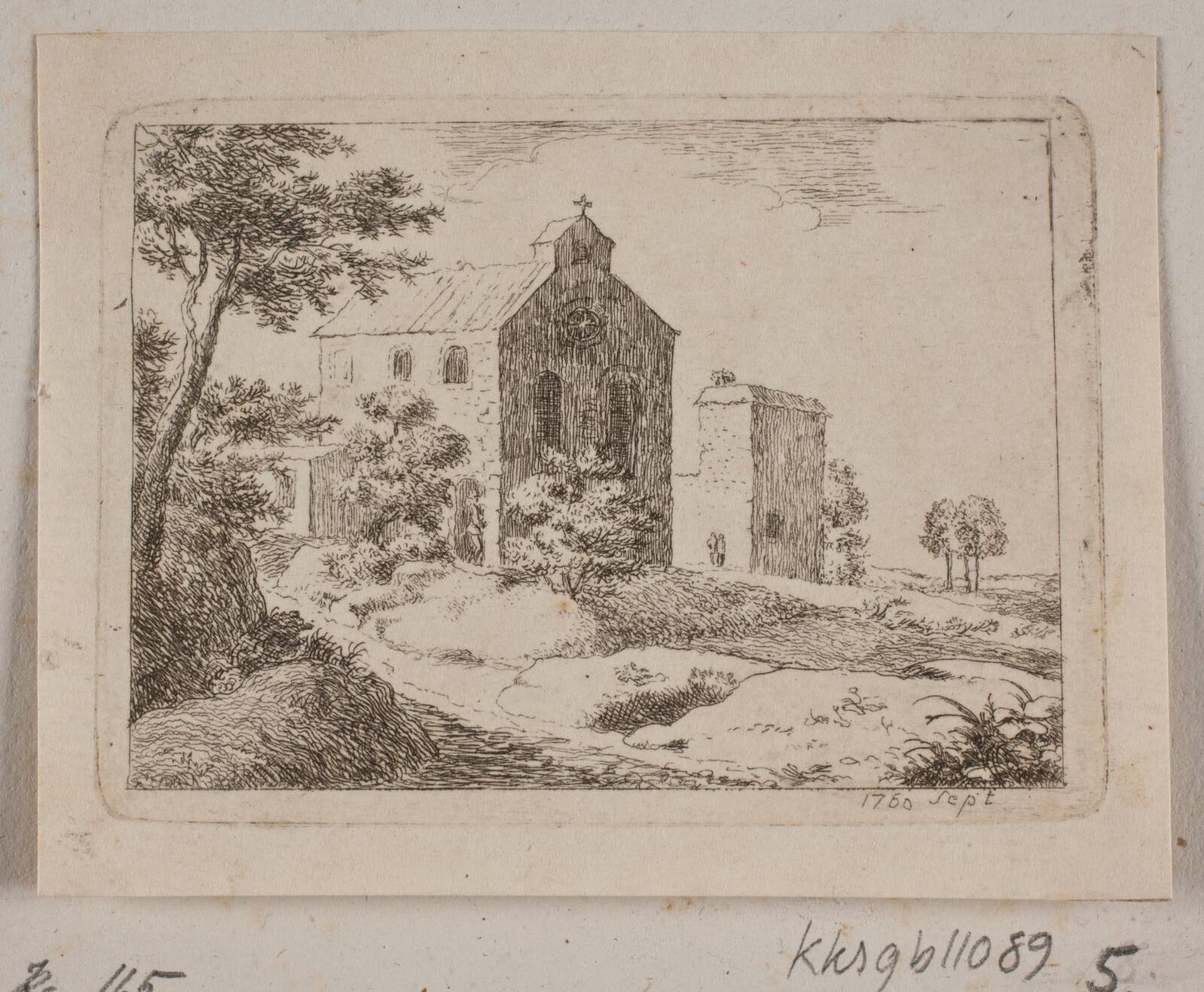 Klosterbygning, B. Flügge, 1750