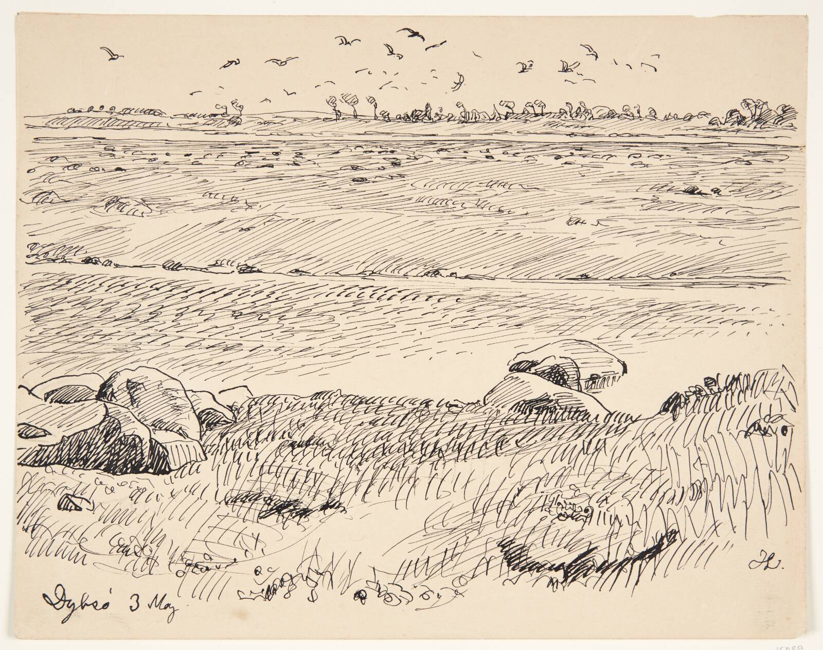 Landskab. Dybsø, Johannes Larsen, 1923