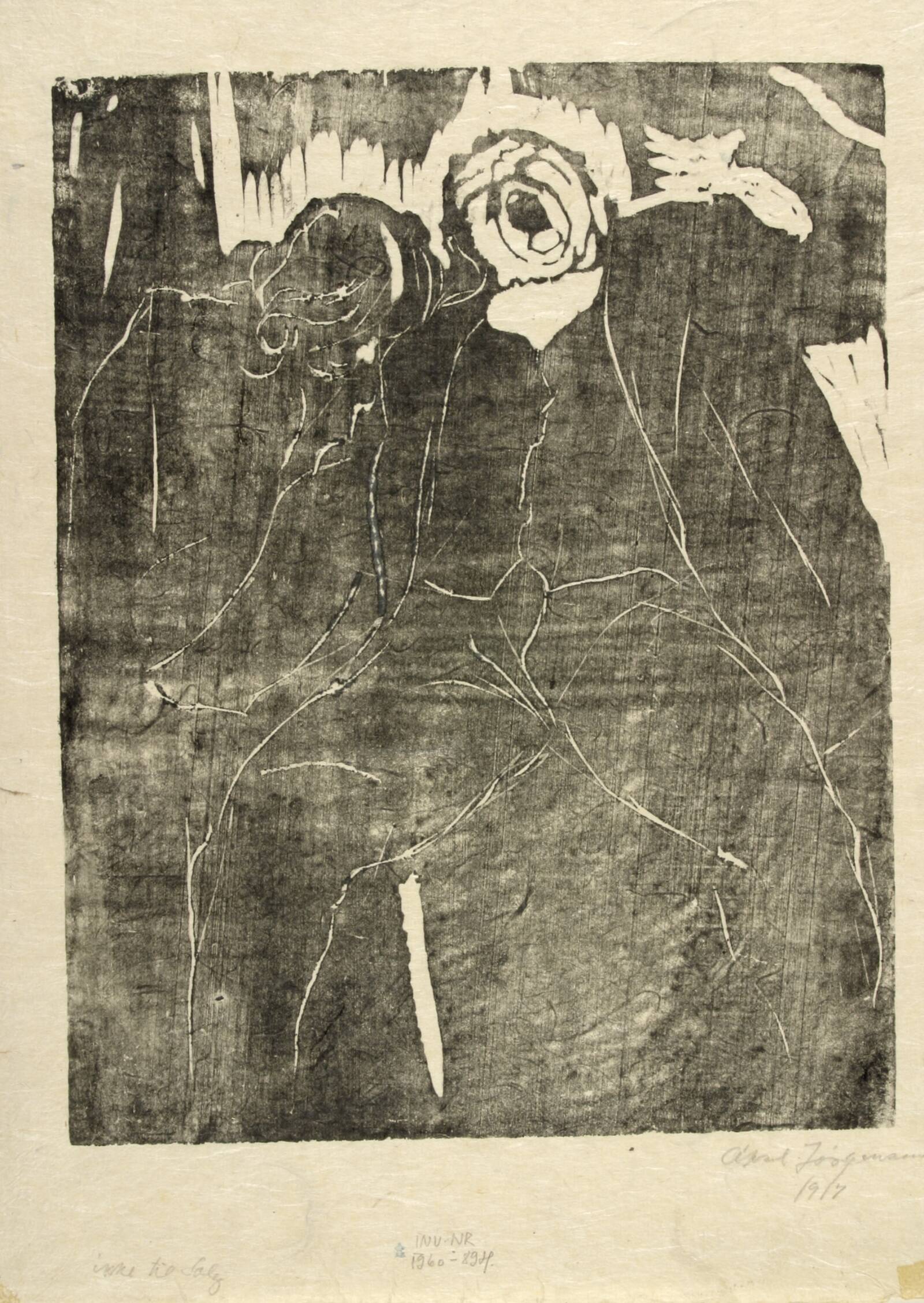 Mand, der gaber, Aksel Jørgensen, 1917